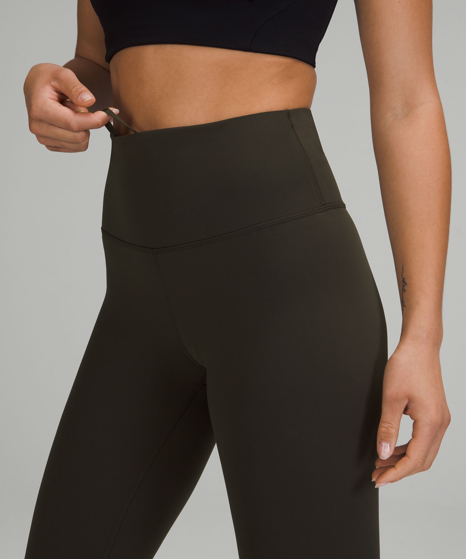 Lululemon Leggings Dame Mørke Olivengrønne | 56243-JNYX