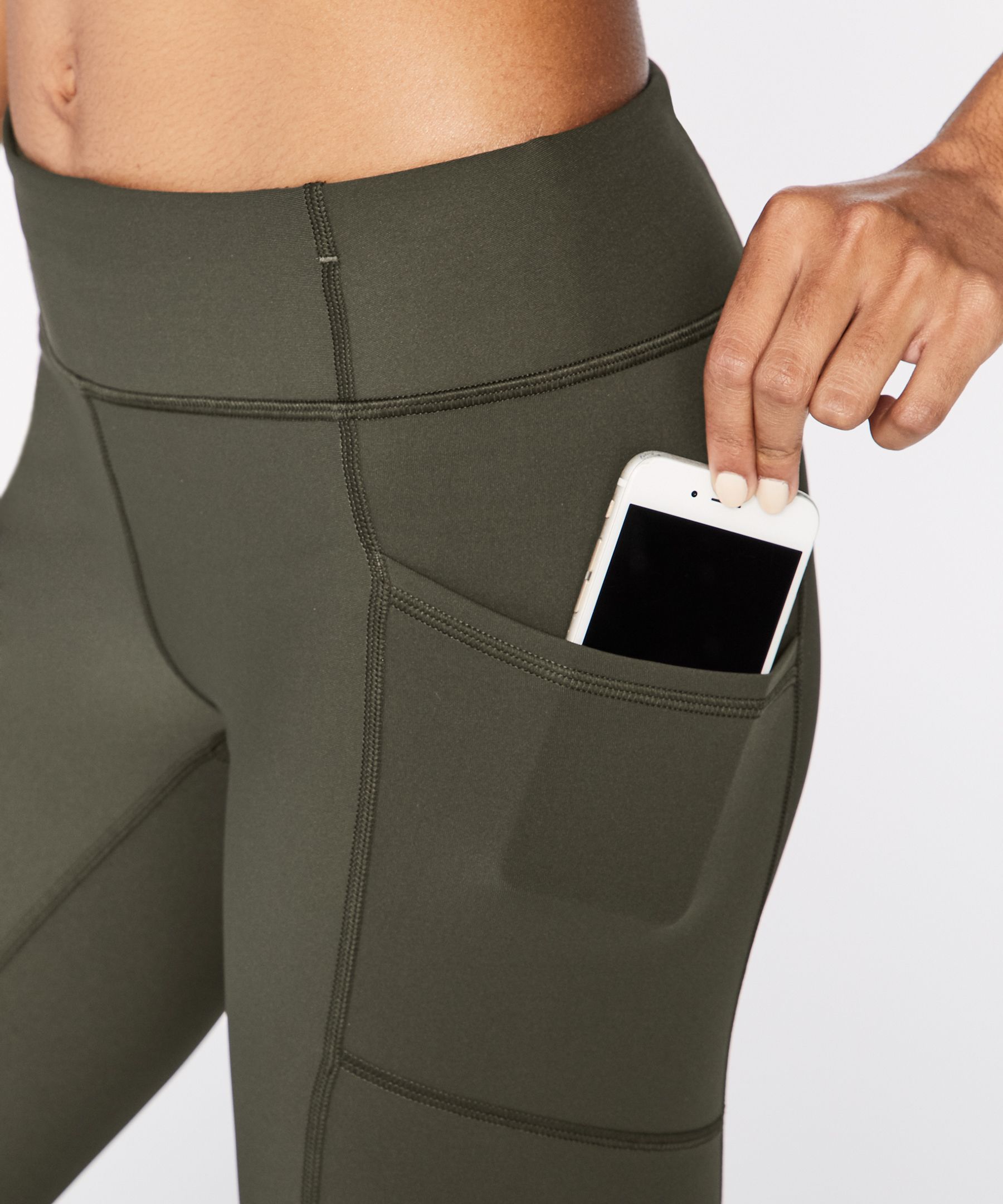 Lululemon Leggings Dame Mørke Olivengrønne | 70483-BOEZ