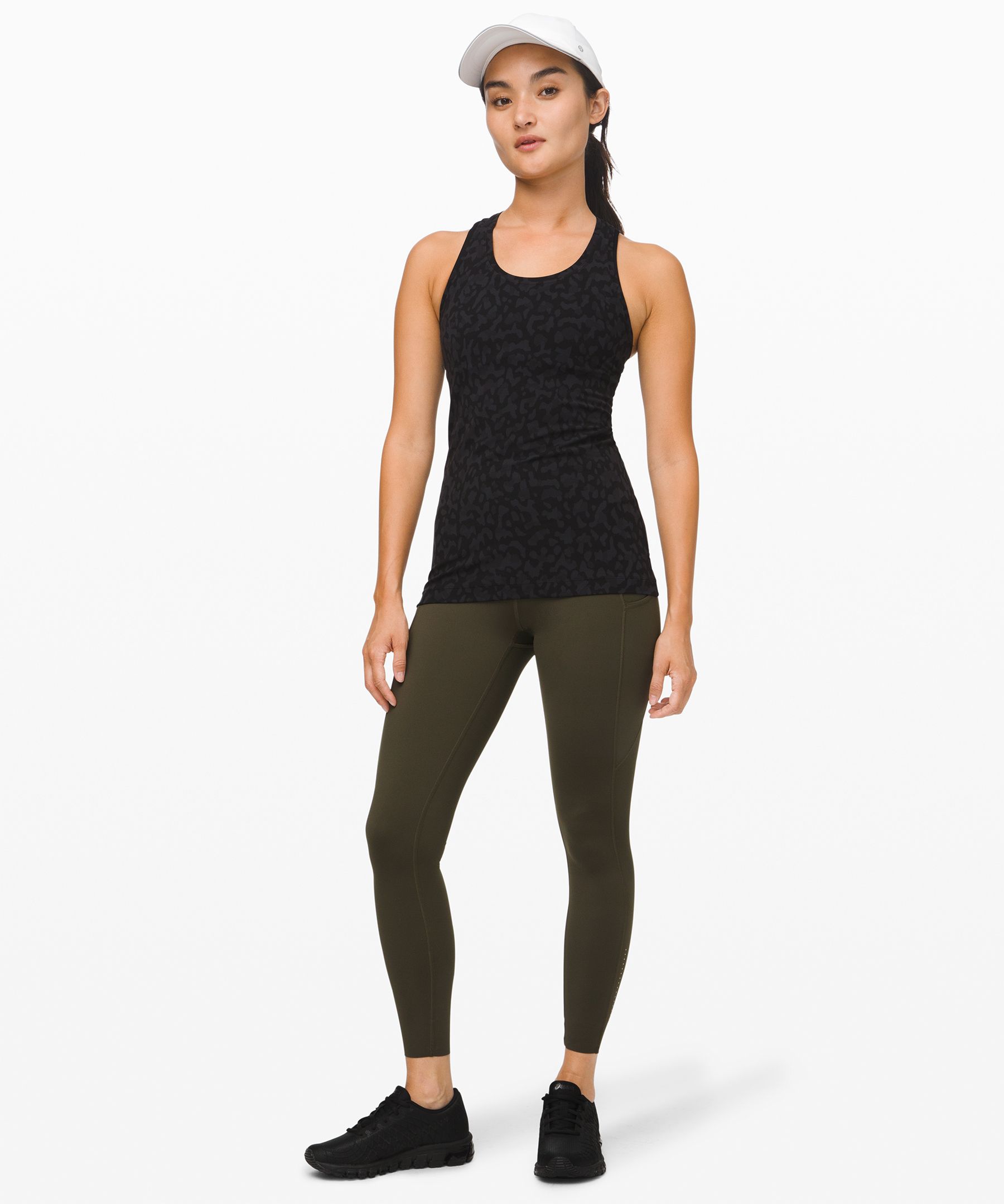 Lululemon Leggings Dame Mørke Olivengrønne | 76528-UHOS