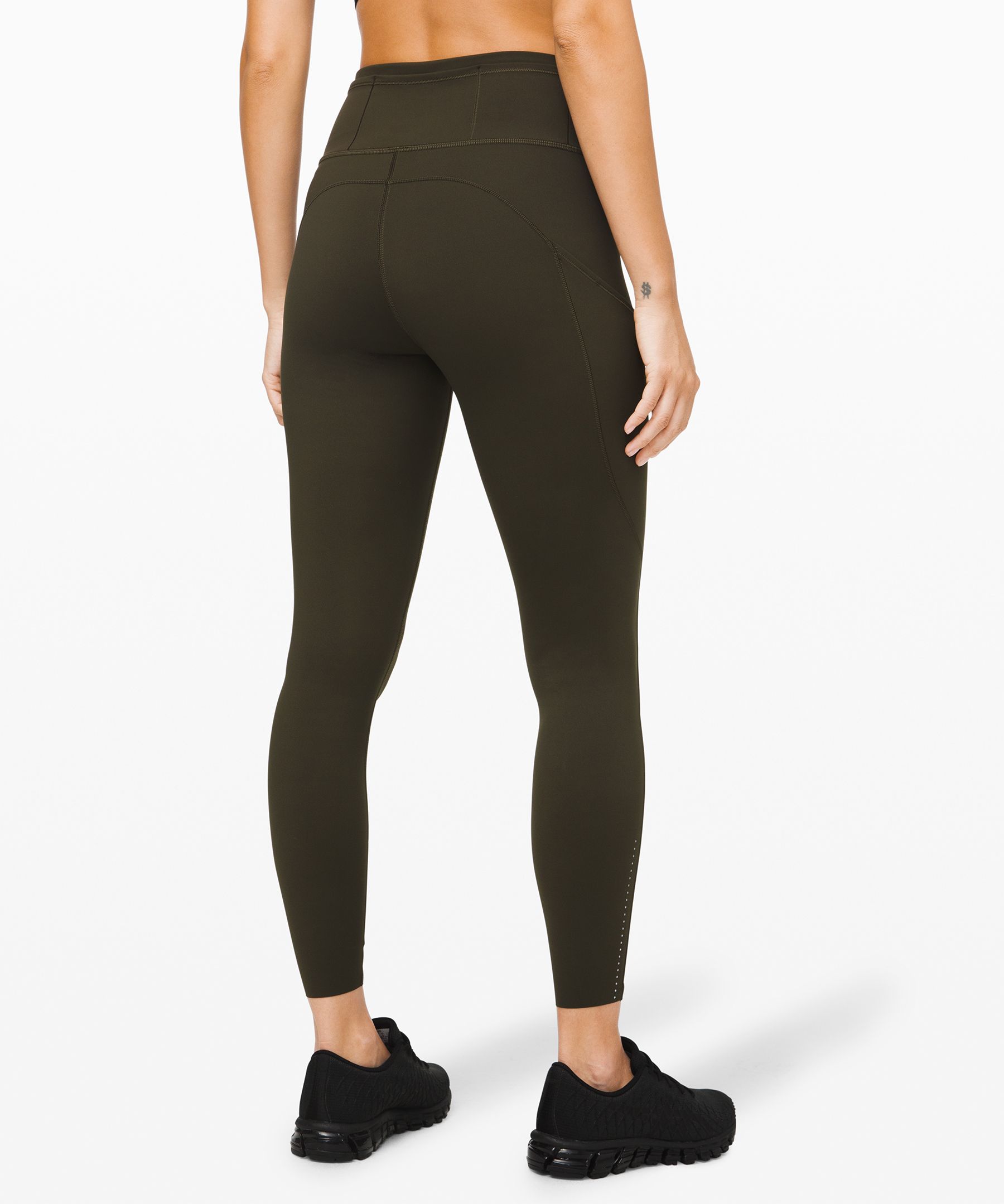 Lululemon Leggings Dame Mørke Olivengrønne | 76528-UHOS