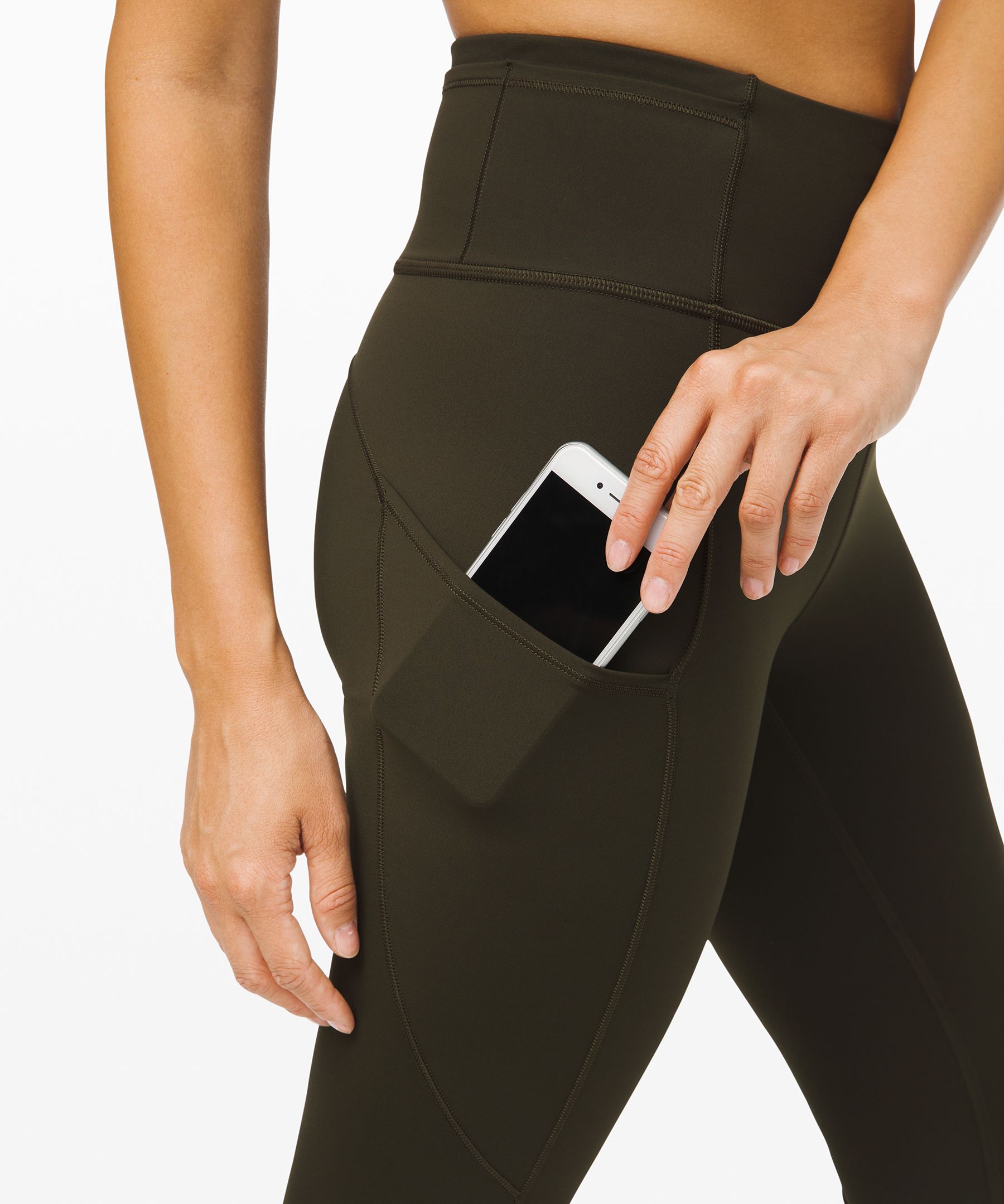 Lululemon Leggings Dame Mørke Olivengrønne | 76528-UHOS