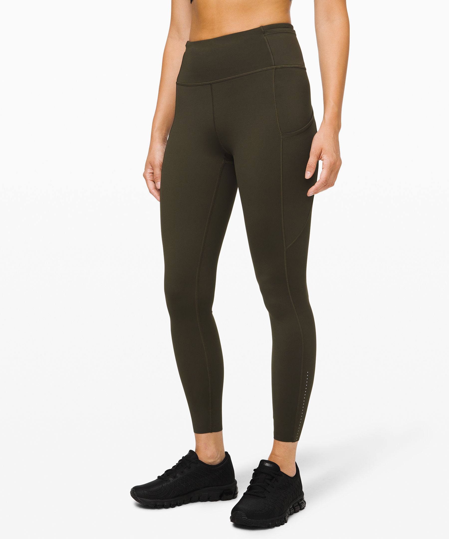 Lululemon Leggings Dame Mørke Olivengrønne | 76528-UHOS