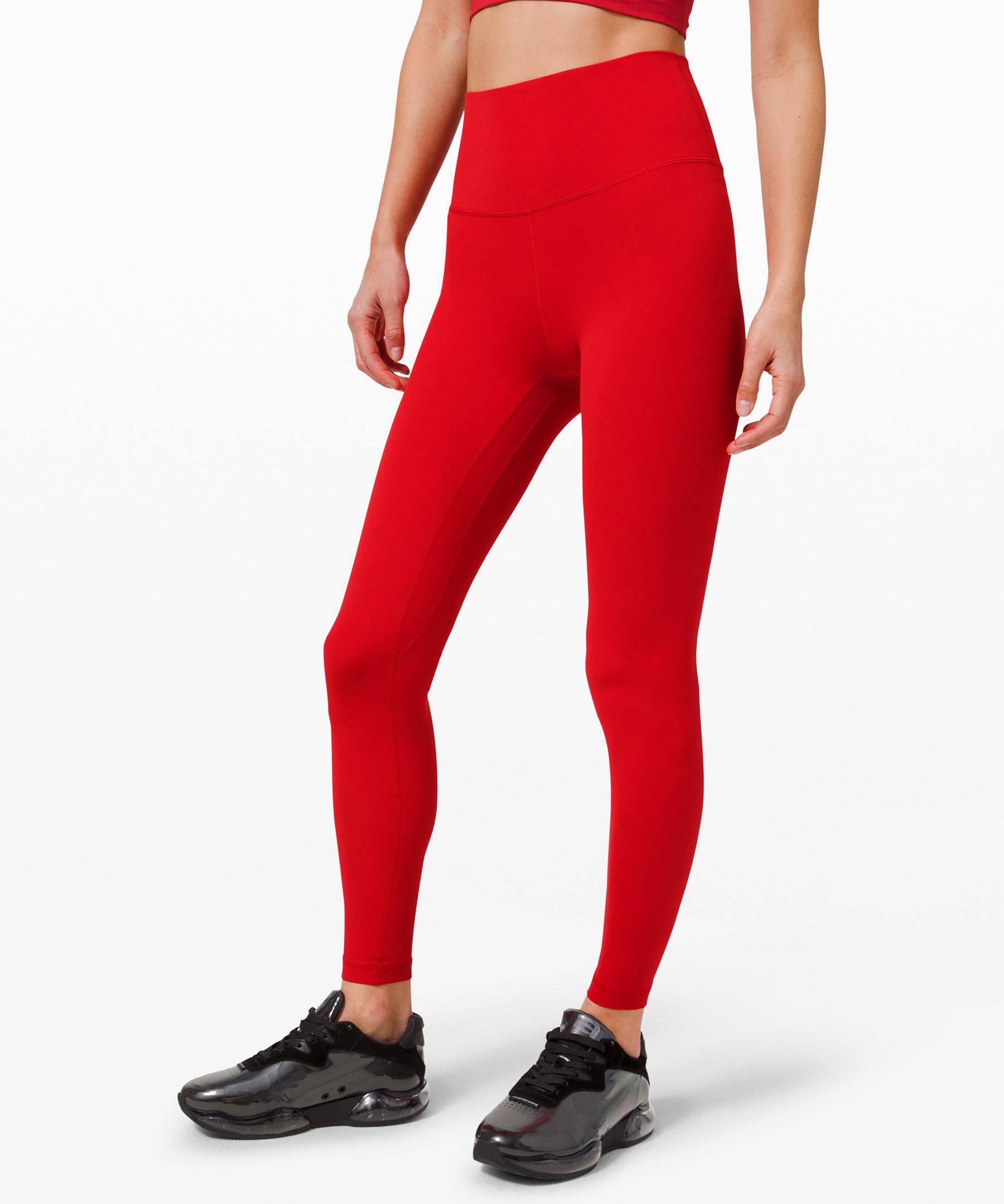 Lululemon Leggings Dame Mørke Rød | 17903-MQRN