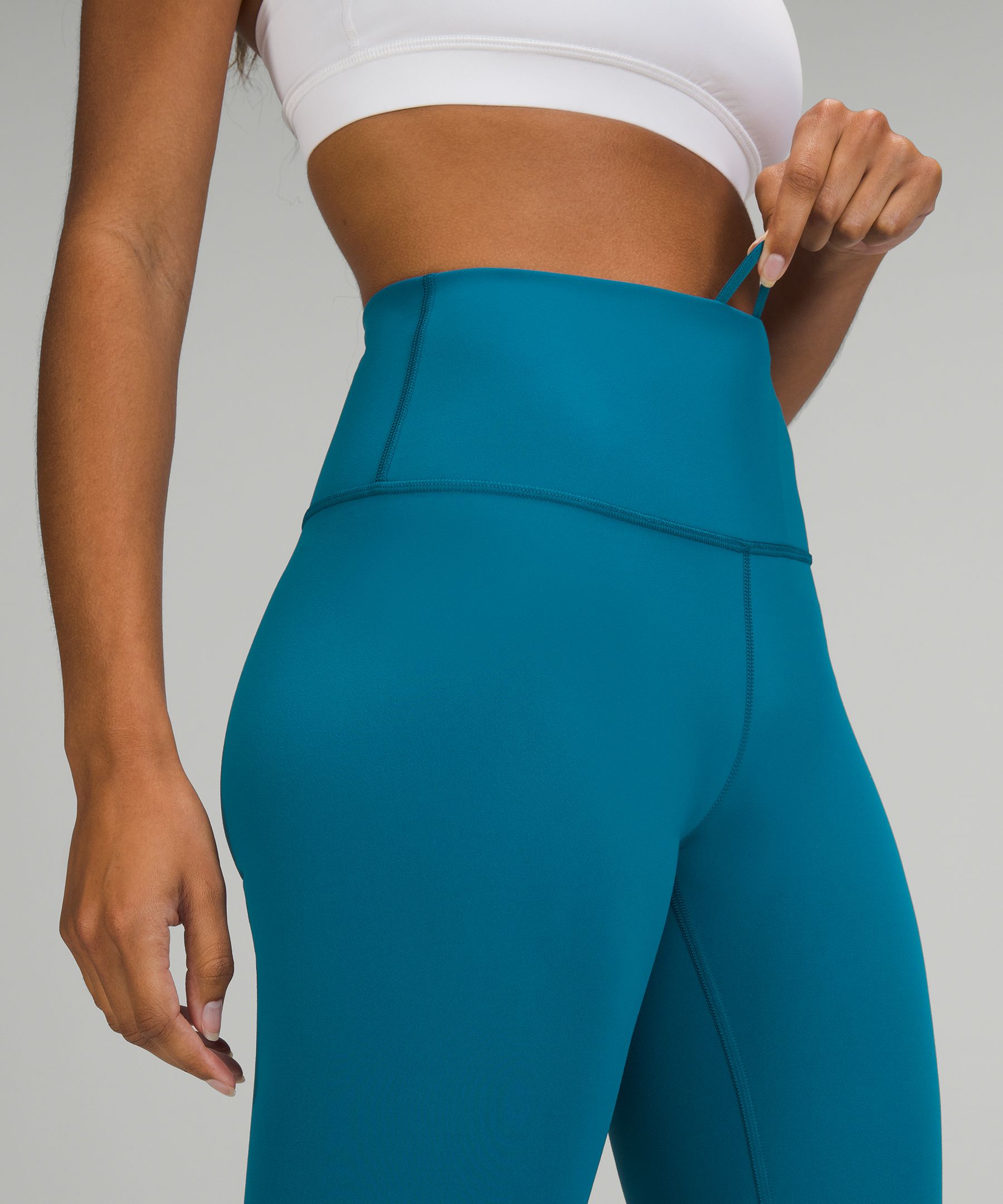 Lululemon Leggings Dame Påfugl | 10259-SAYW