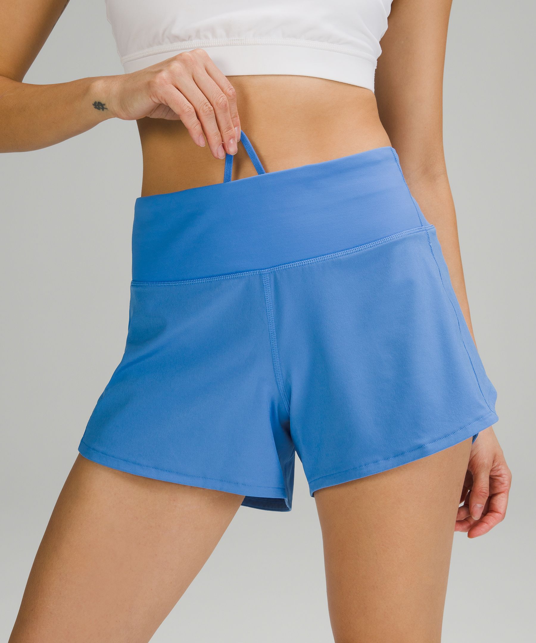 Lululemon Shorts Dame Blå | 97513-OBKD