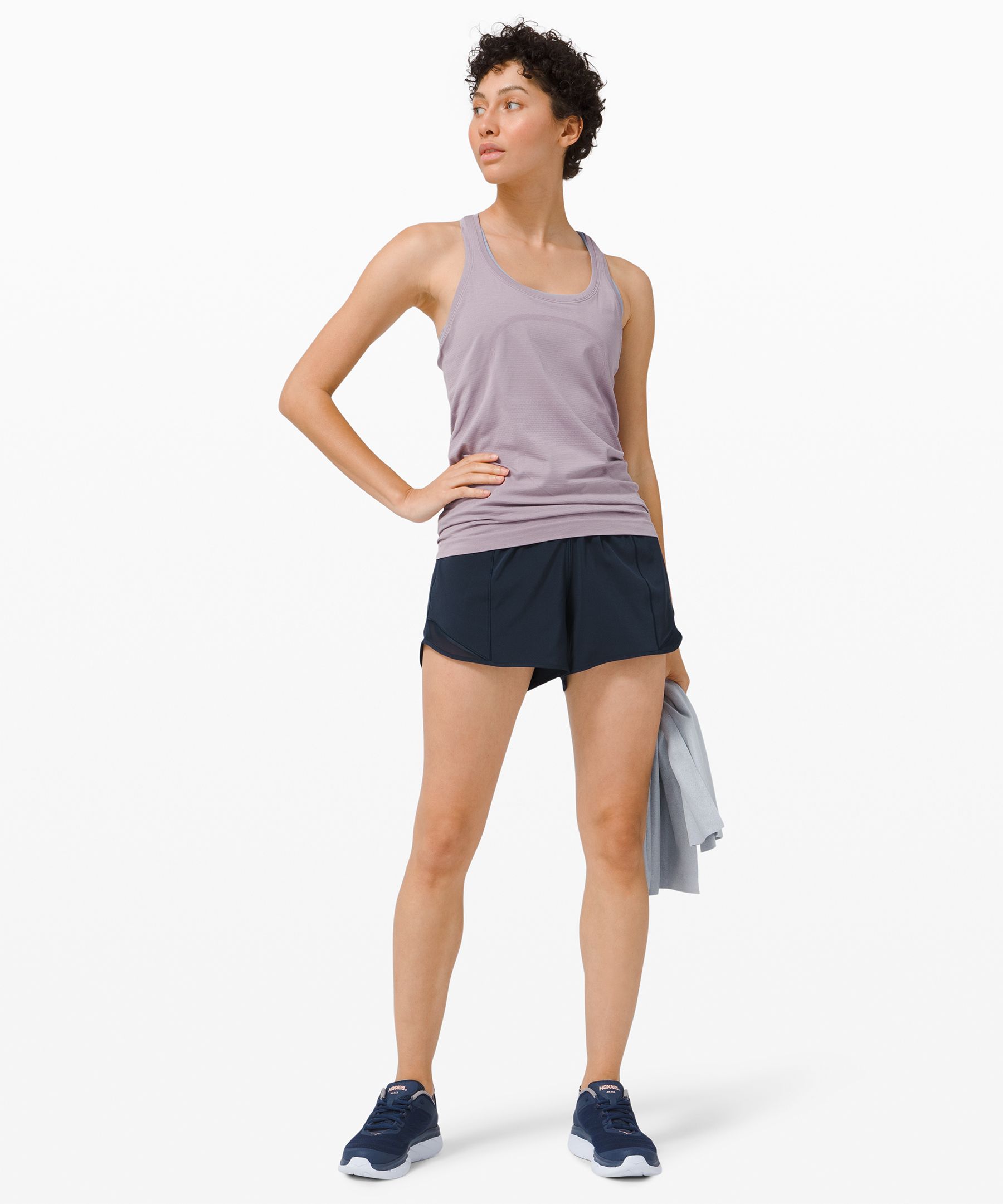 Lululemon Shorts Dame Marineblå | 14680-UEHD