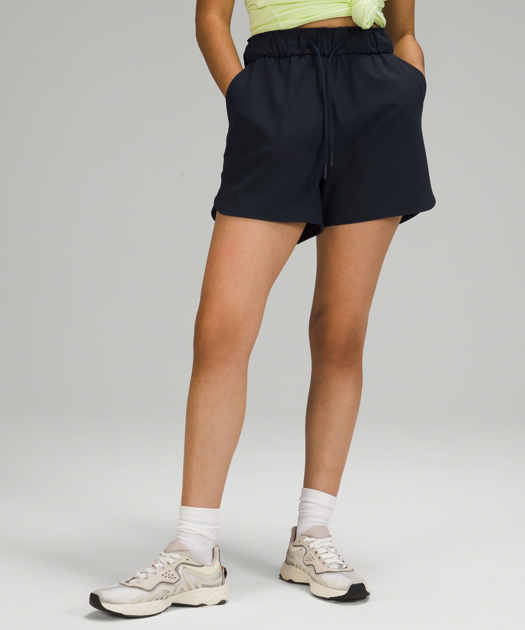 Lululemon Shorts Dame Marineblå | 32478-EZAL