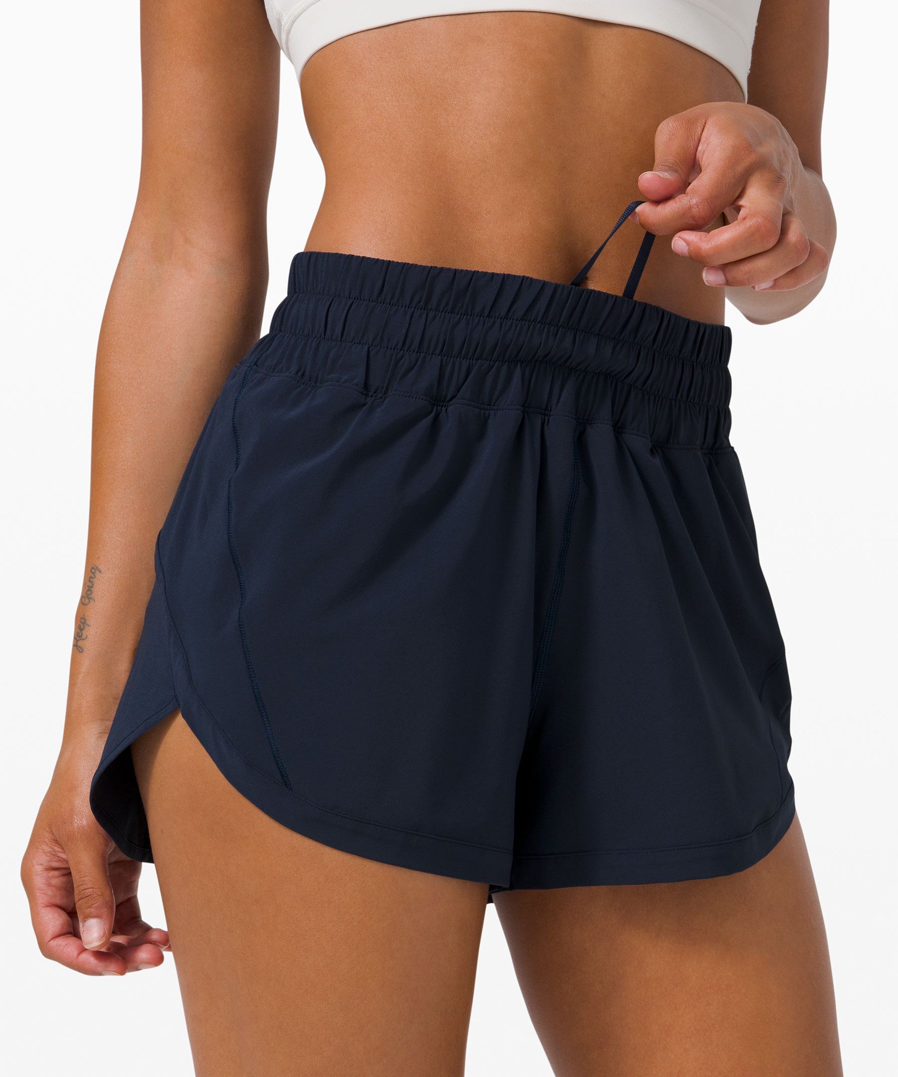 Lululemon Shorts Dame Marineblå | 61908-IRKY