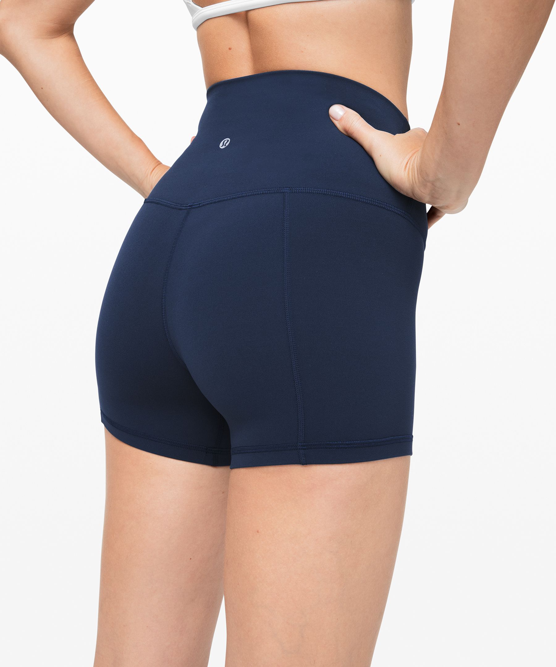 Lululemon Shorts Dame Marineblå | 62385-IXMN