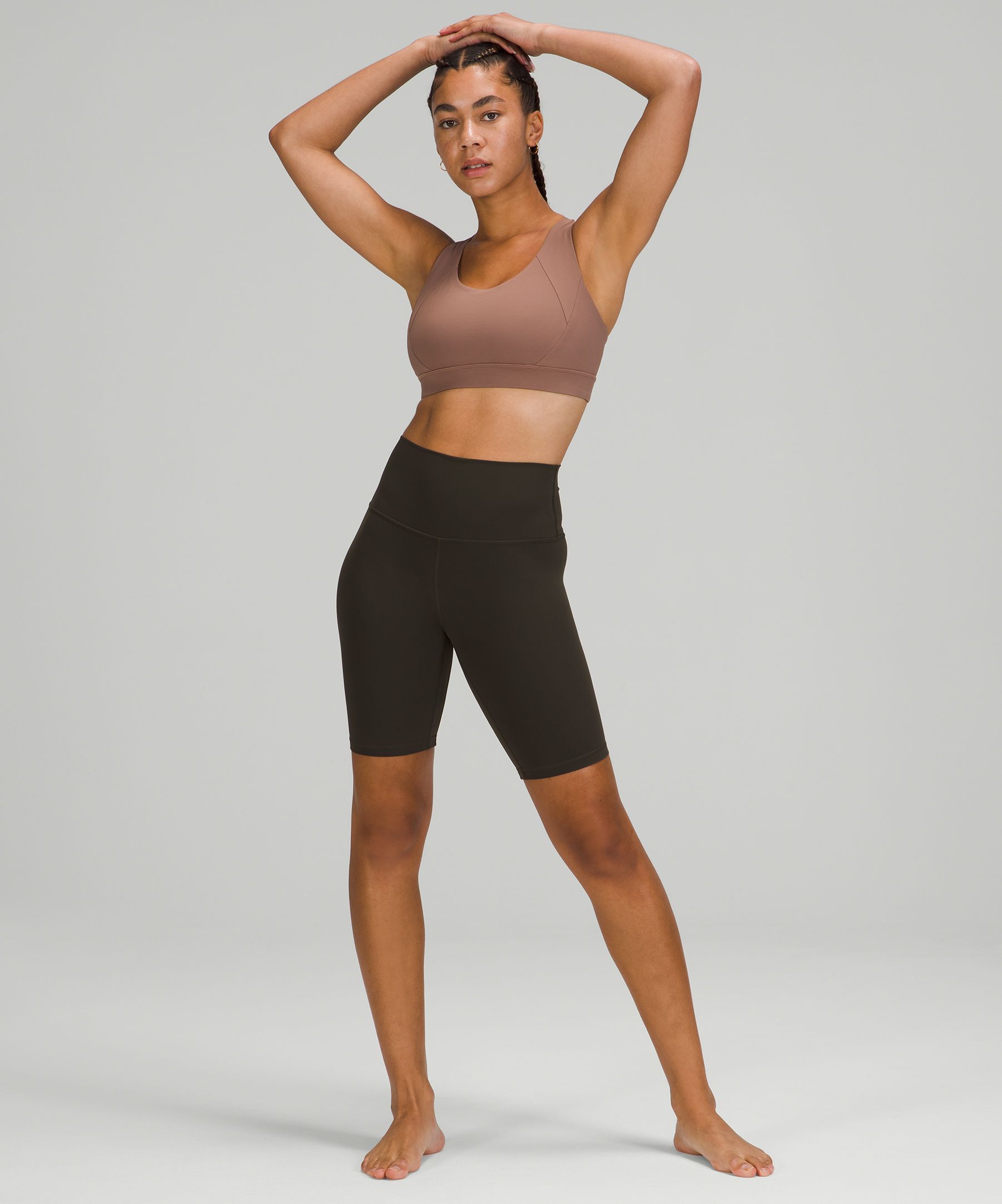 Lululemon Shorts Dame Mørke Olivengrønne | 24790-ZPVN