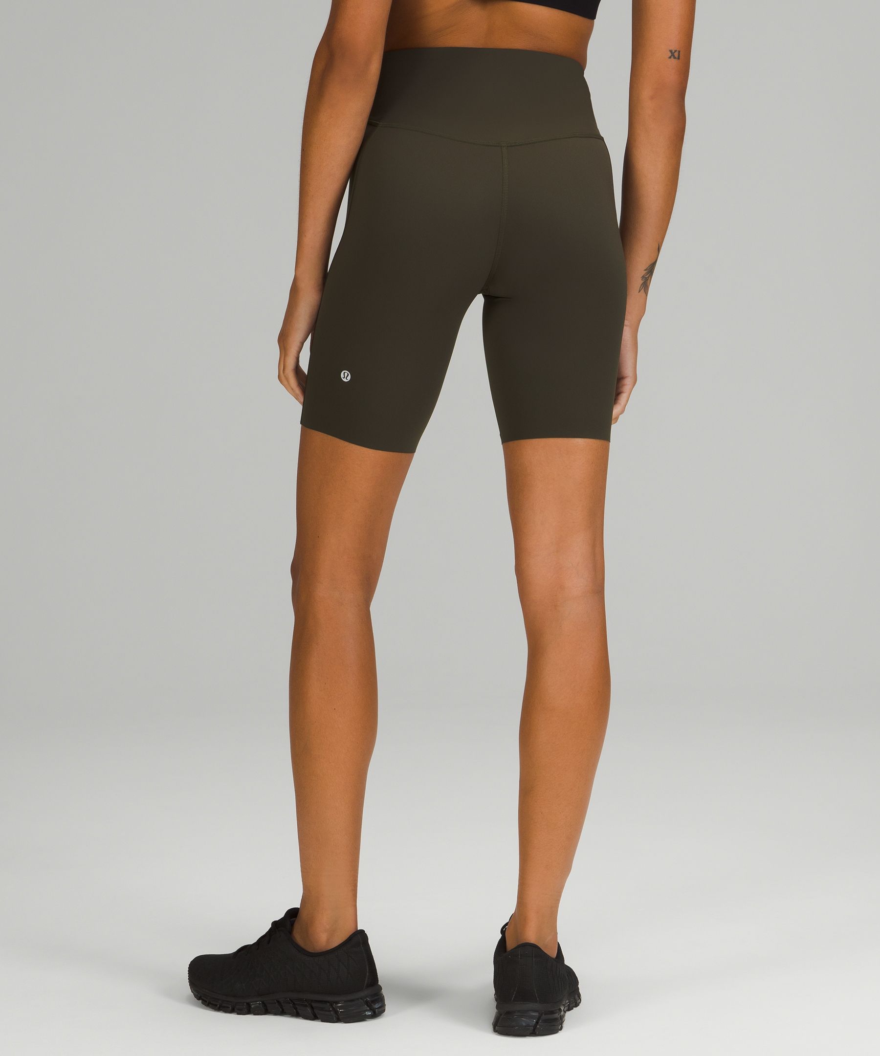 Lululemon Shorts Dame Mørke Olivengrønne | 80624-USNR