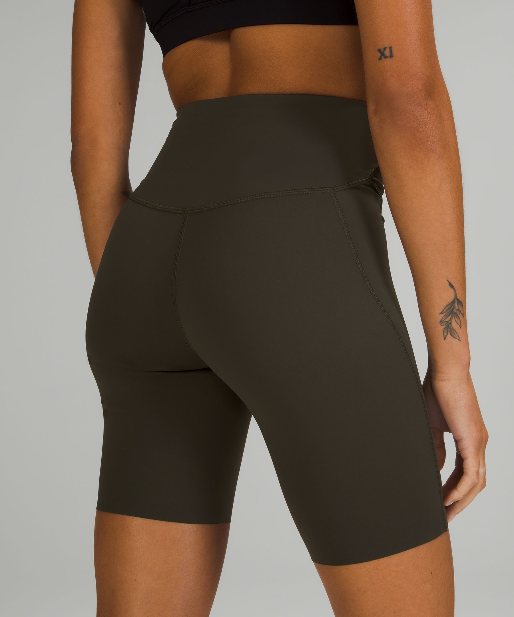 Lululemon Shorts Dame Mørke Olivengrønne | 80624-USNR