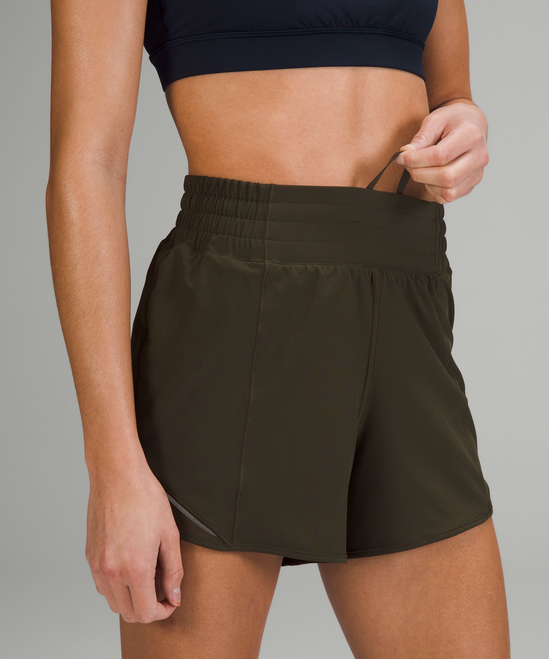 Lululemon Shorts Dame Mørke Olivengrønne | 95601-OSFY