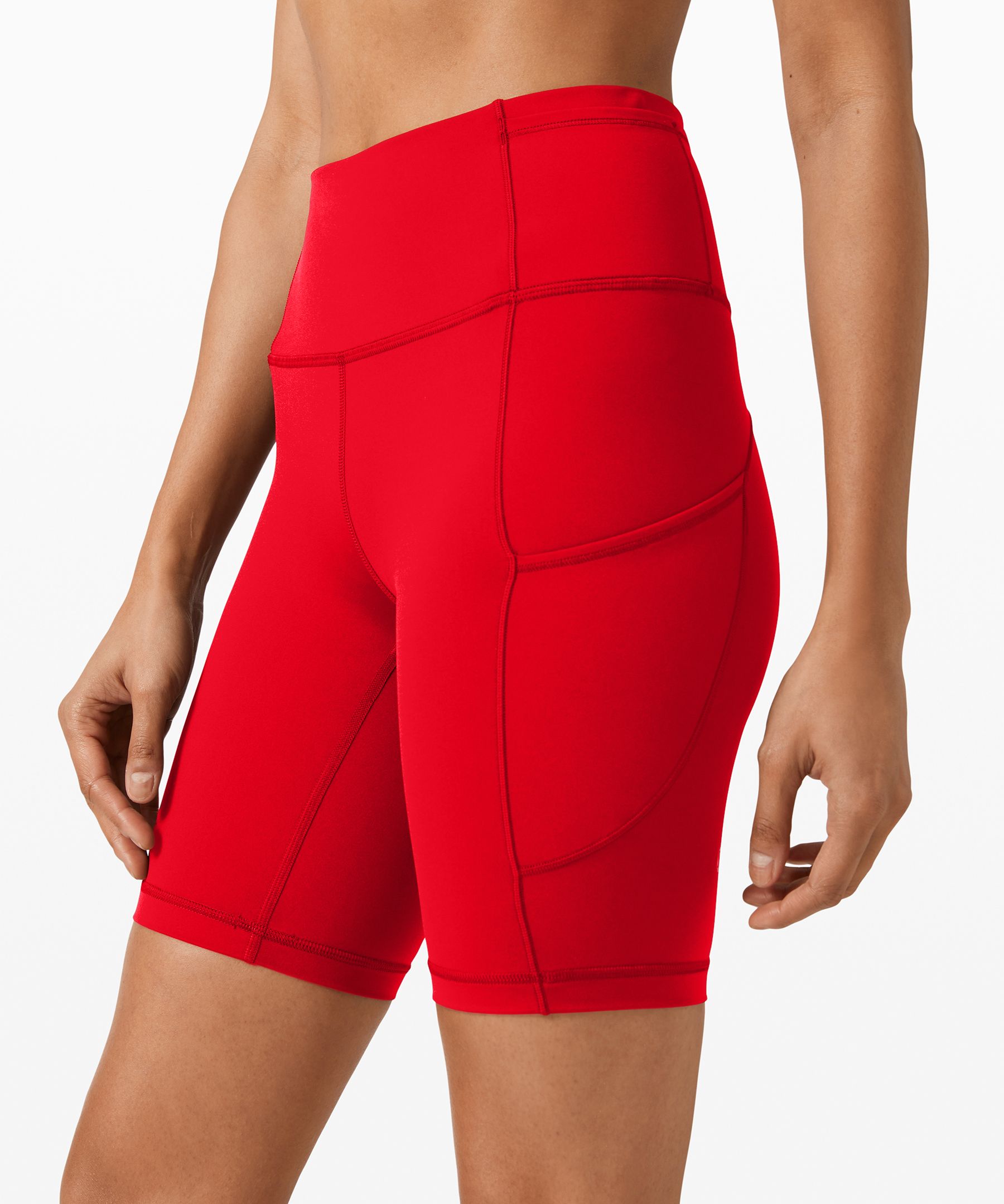 Lululemon Shorts Dame Mørke Rød | 92148-KRCA