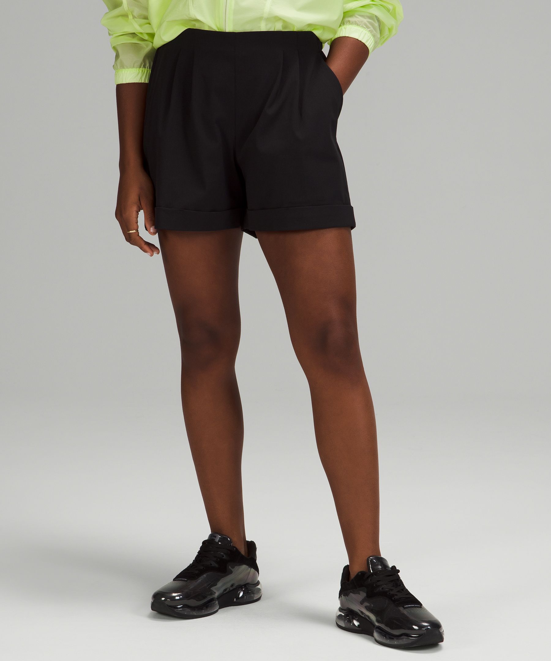 Lululemon Shorts Dame Svarte | 15703-THMB