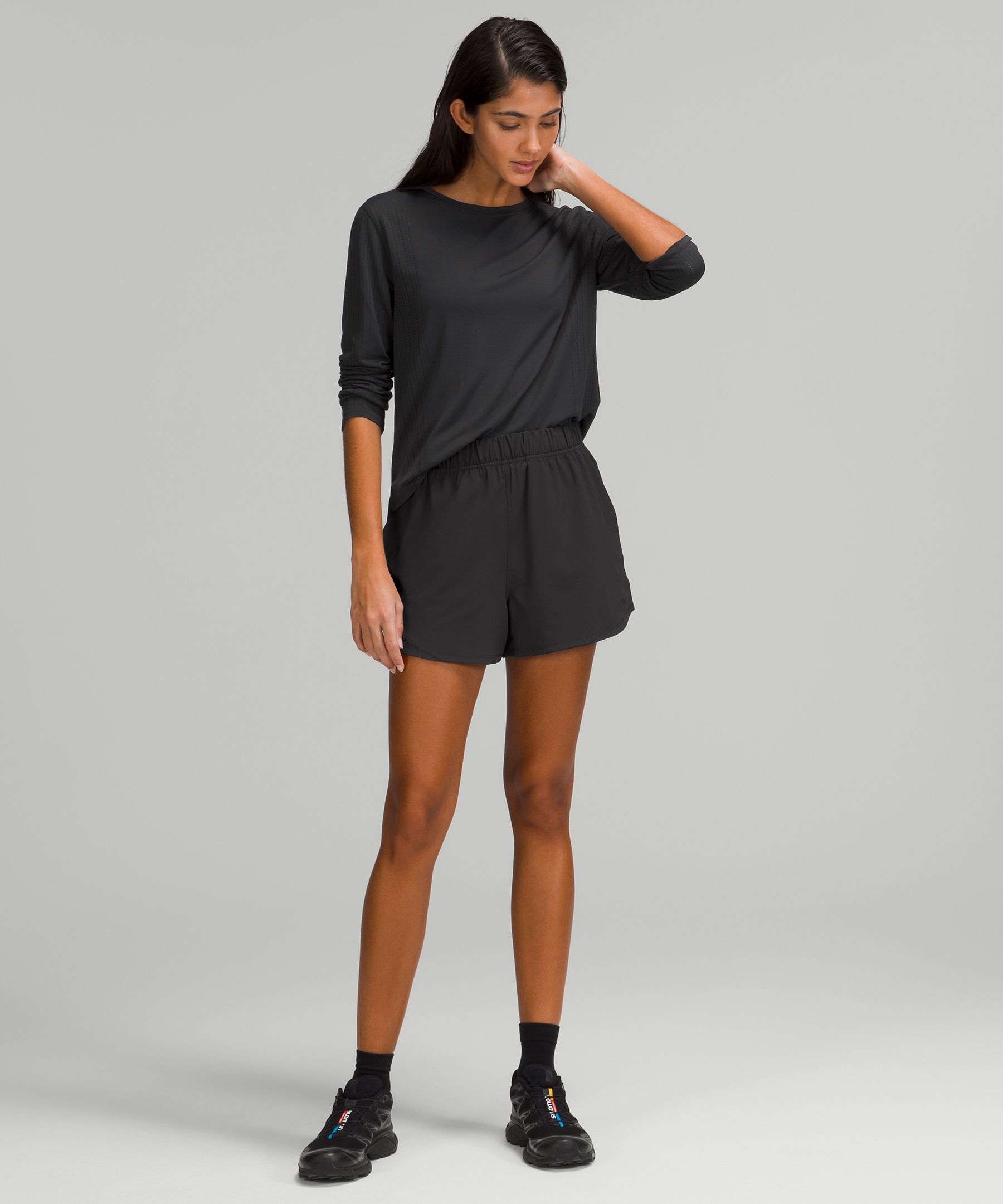 Lululemon Shorts Dame Svarte | 60724-OKIG