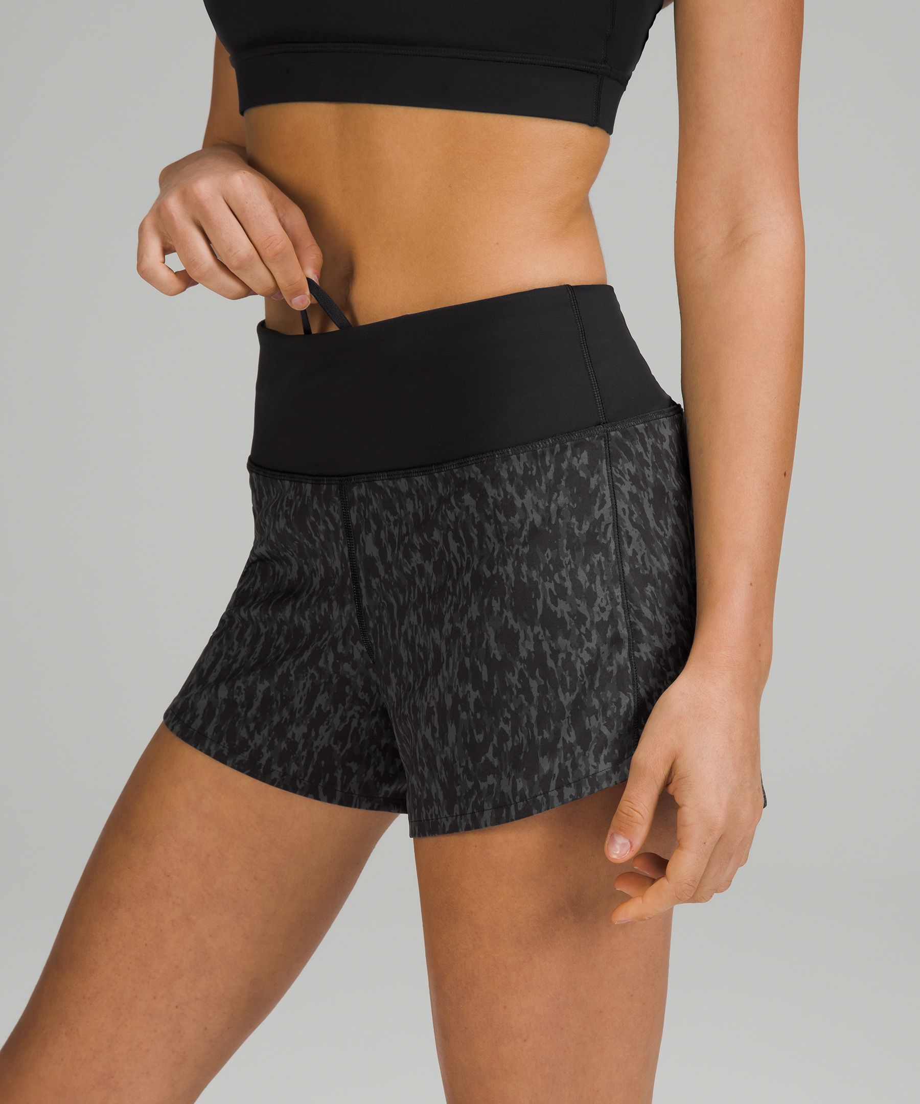 Lululemon Shorts Dame Svarte | 71350-EJLQ