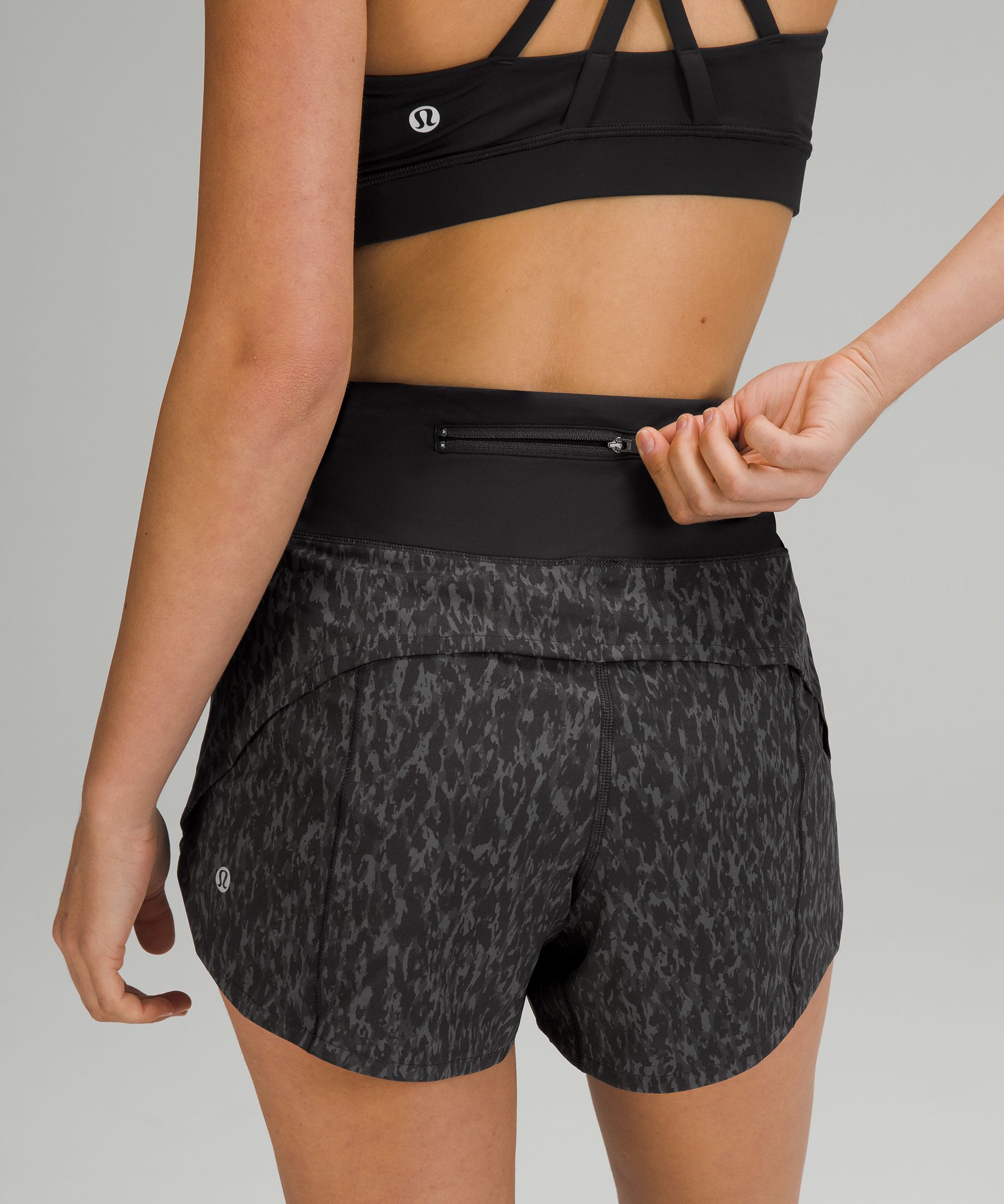 Lululemon Shorts Dame Svarte | 71350-EJLQ