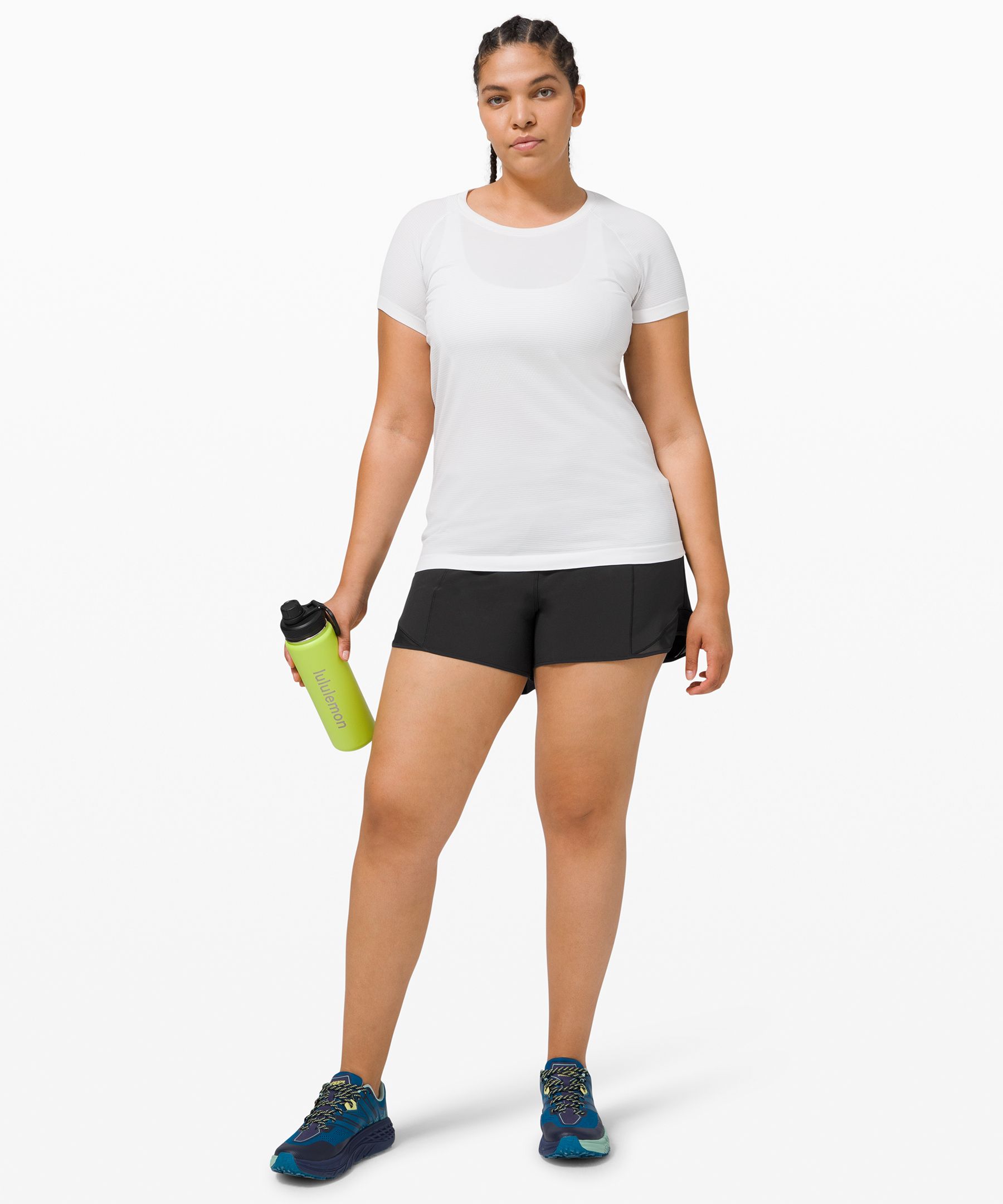 Lululemon Shorts Dame Svarte | 72581-KFED