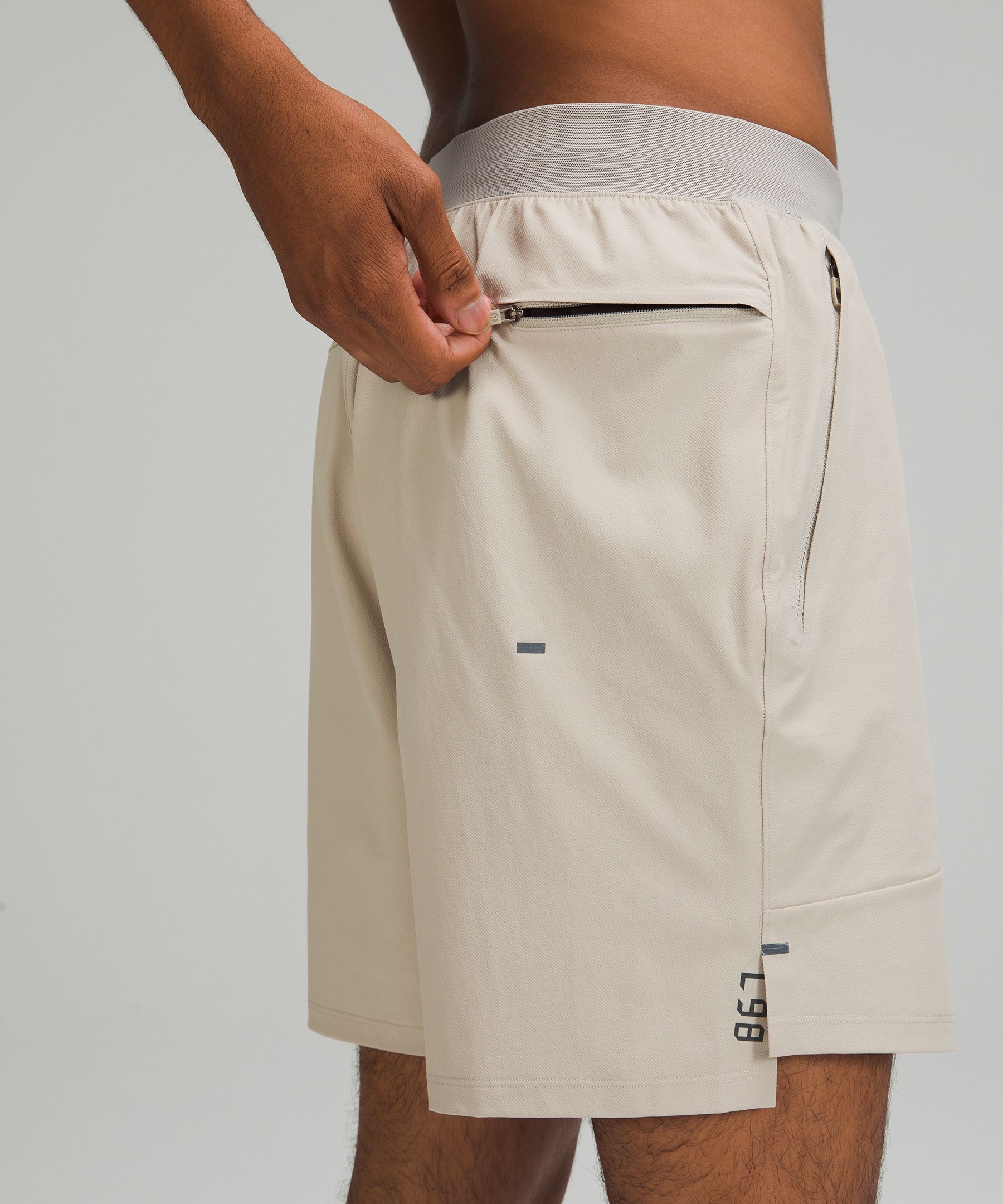 Lululemon Shorts Herre Beige | 42635-MBEQ
