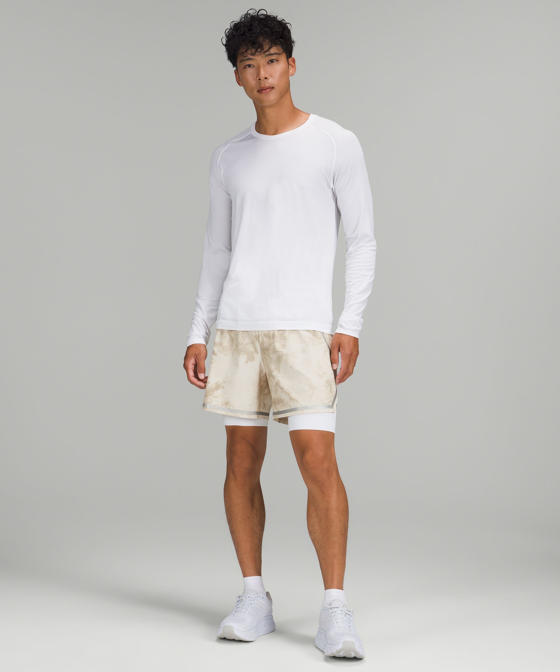 Lululemon Shorts Herre Beige | 78401-NUWK