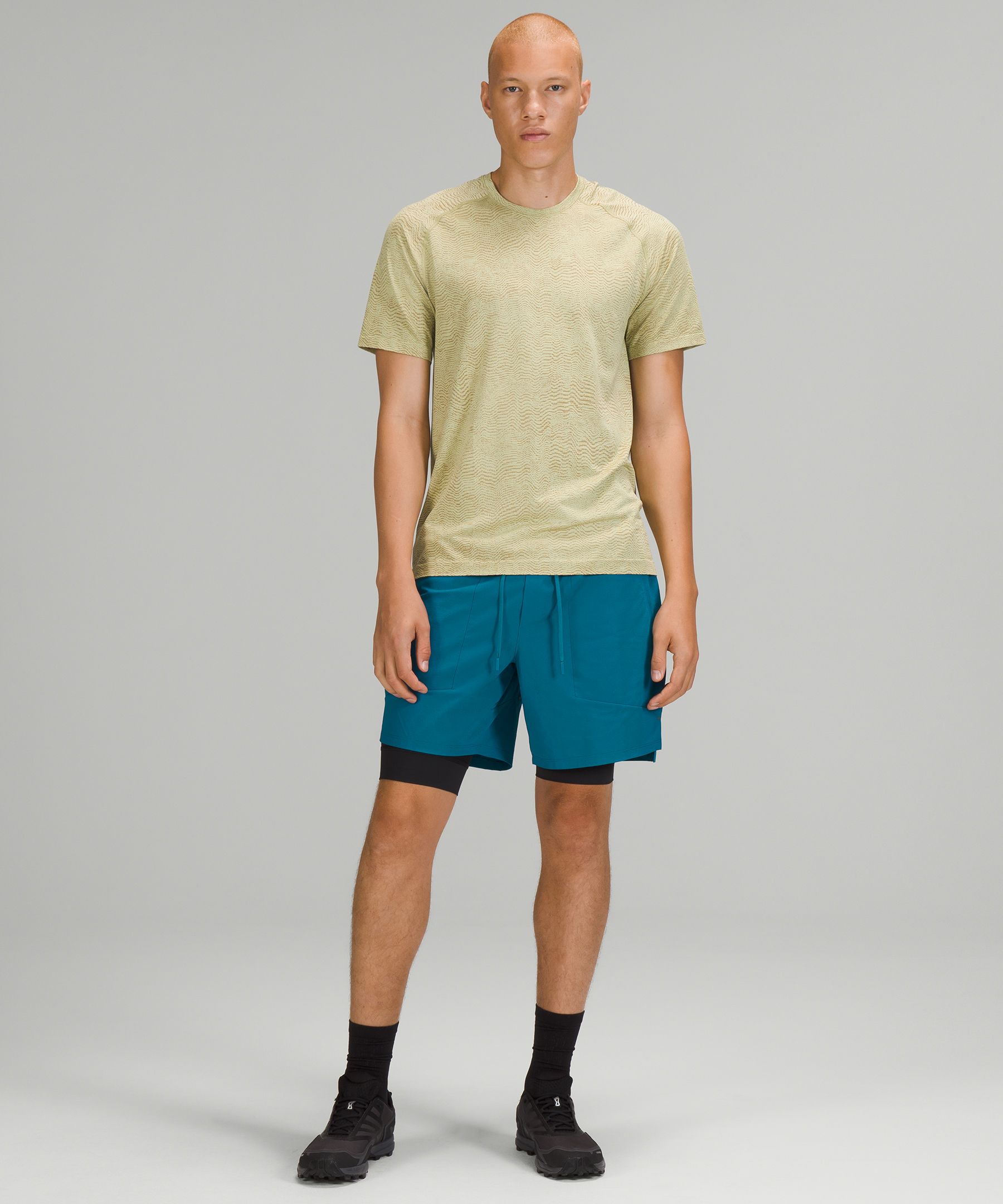 Lululemon Shorts Herre Blå | 38096-GFIX