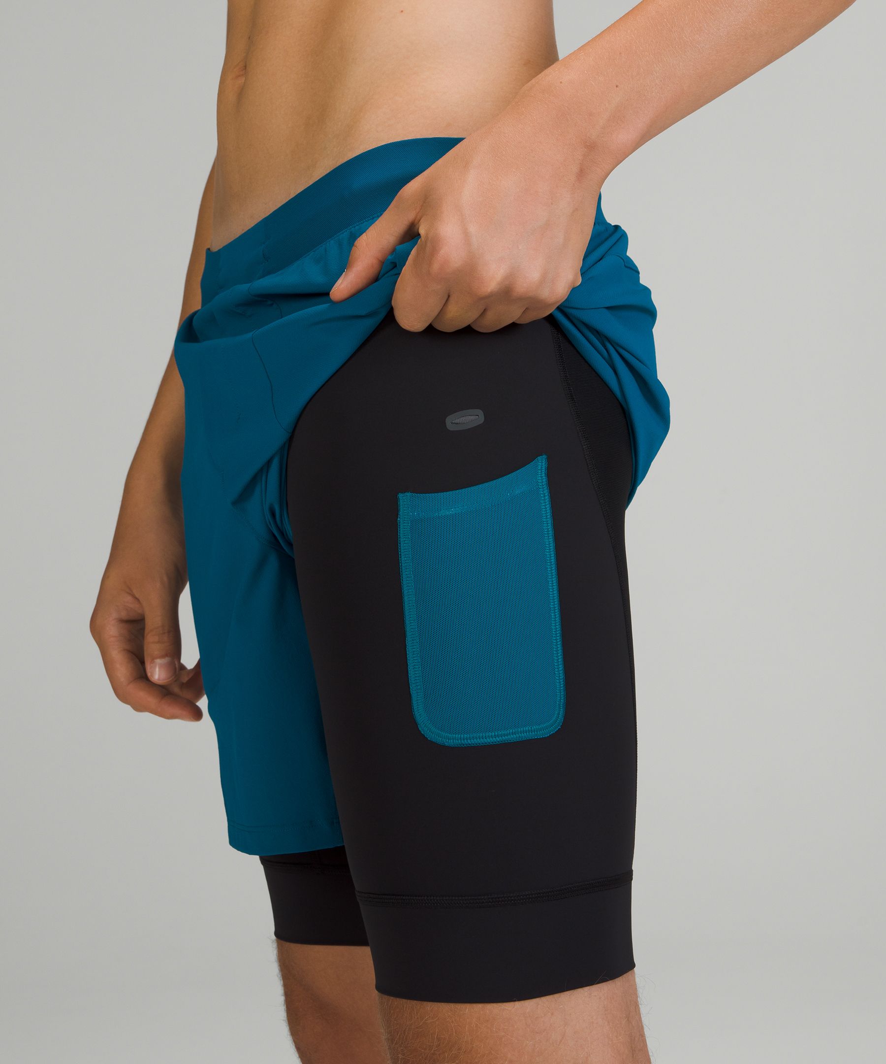 Lululemon Shorts Herre Blå | 38096-GFIX