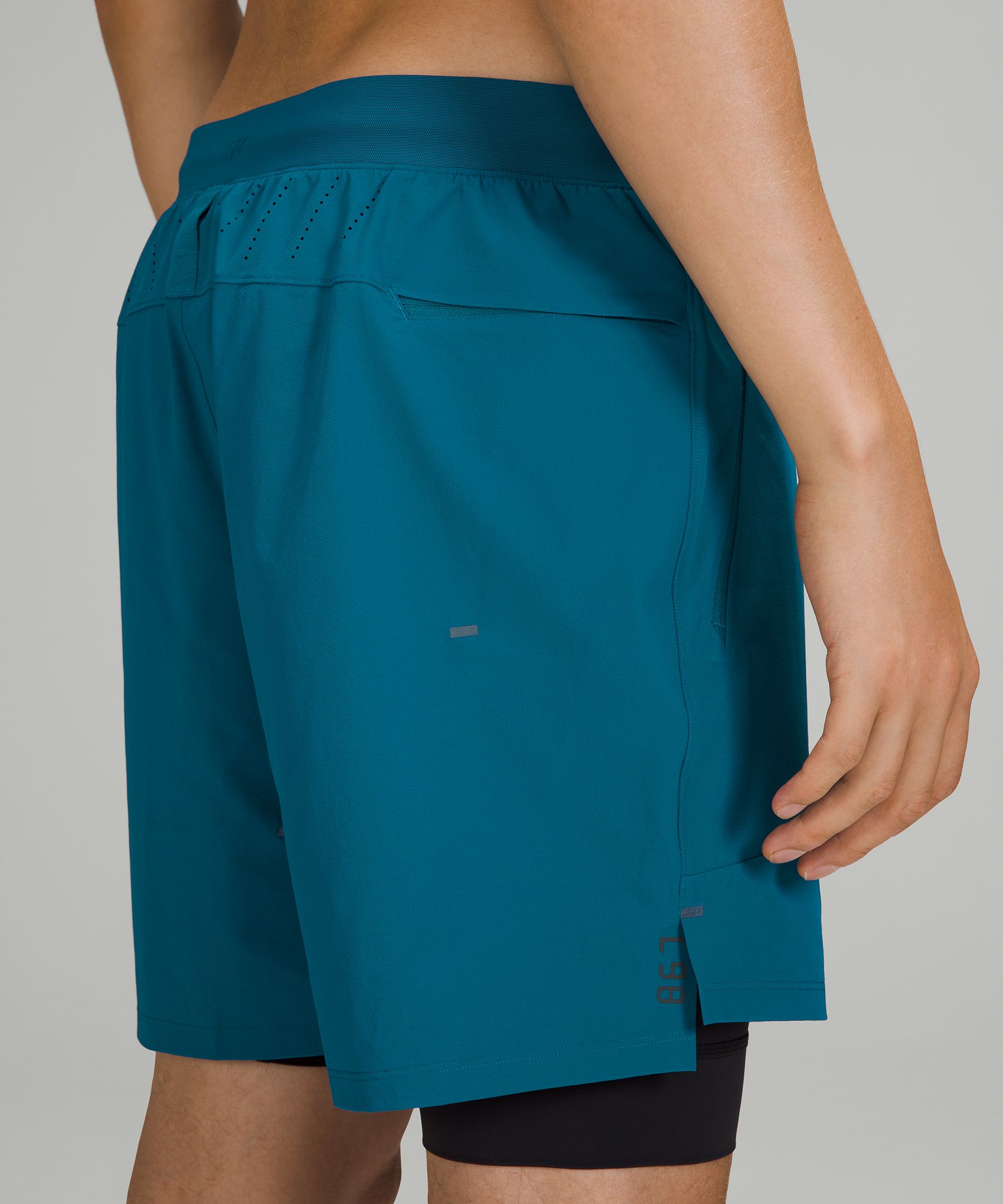 Lululemon Shorts Herre Blå | 38096-GFIX
