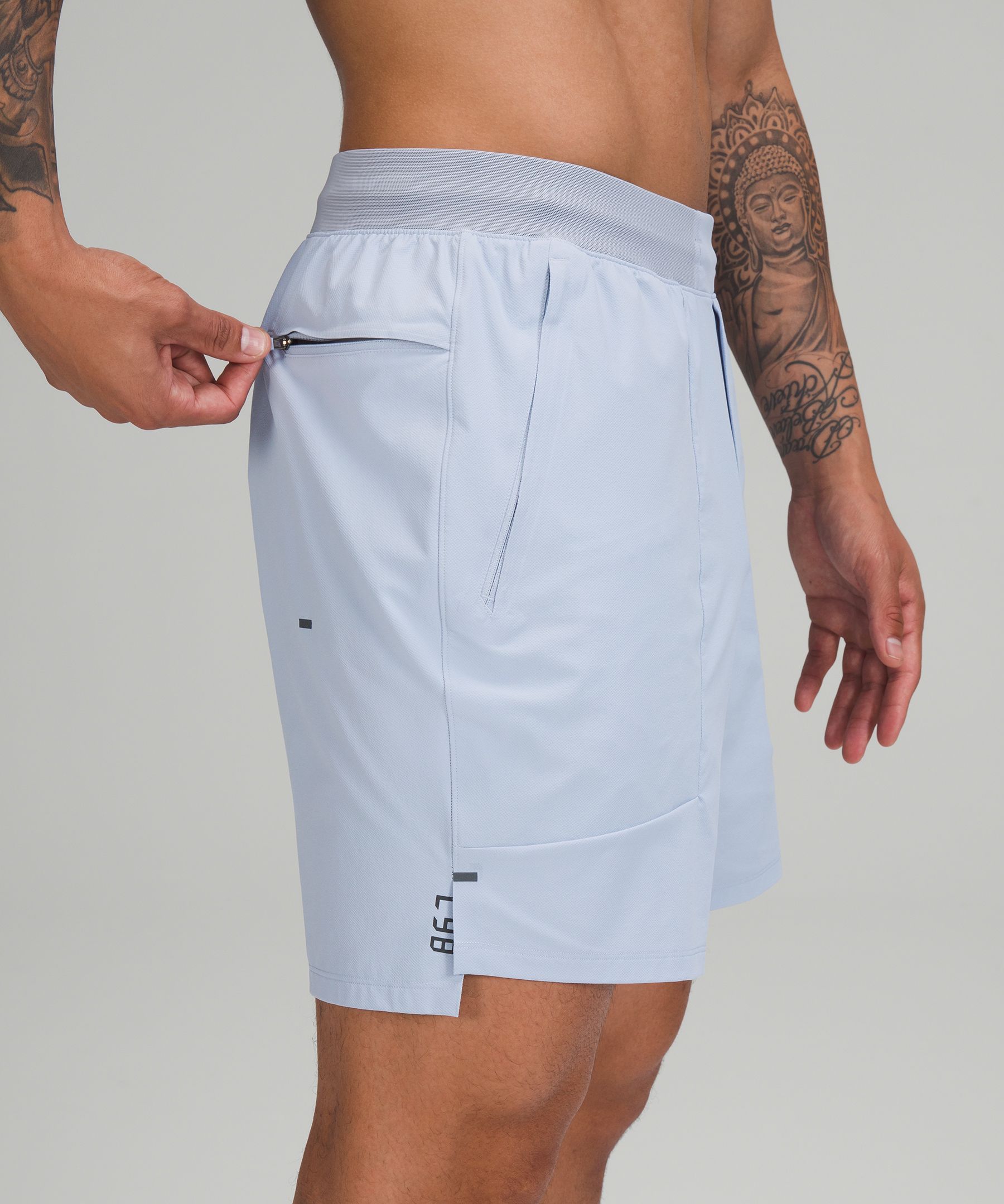 Lululemon Shorts Herre Blå | 42137-YFZN
