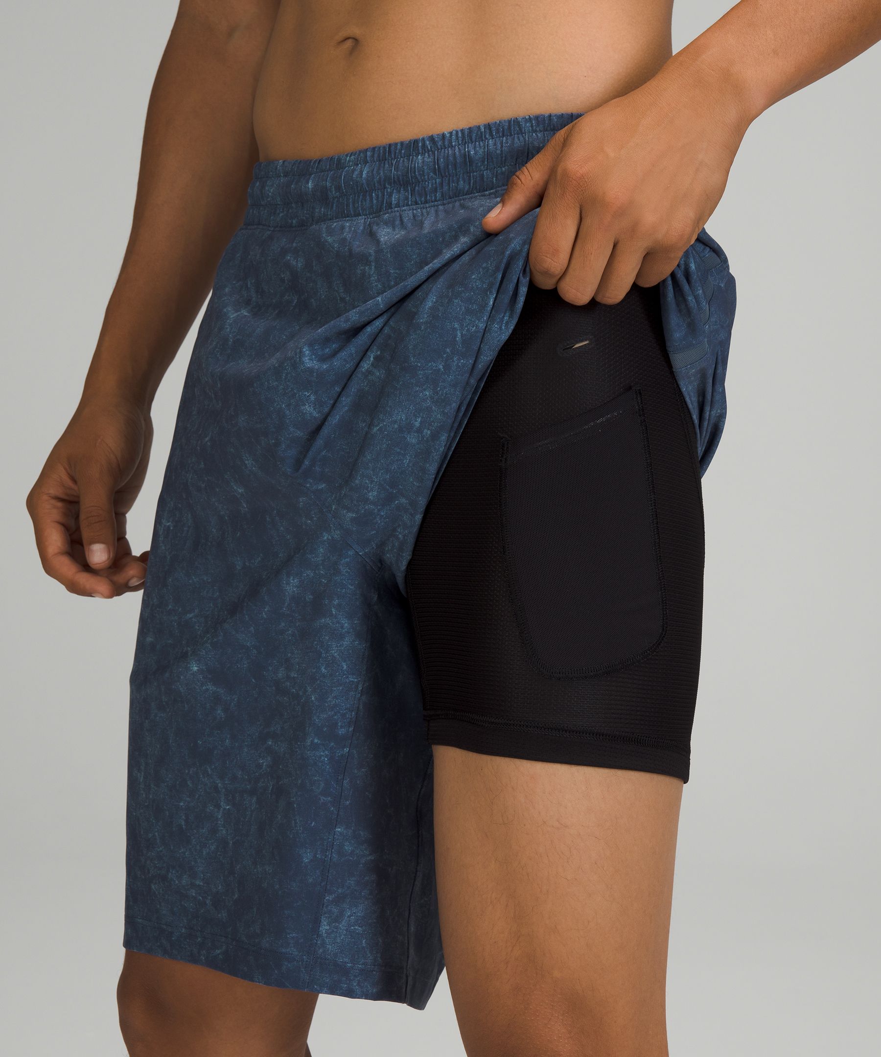 Lululemon Shorts Herre Blå | 57921-VTNU