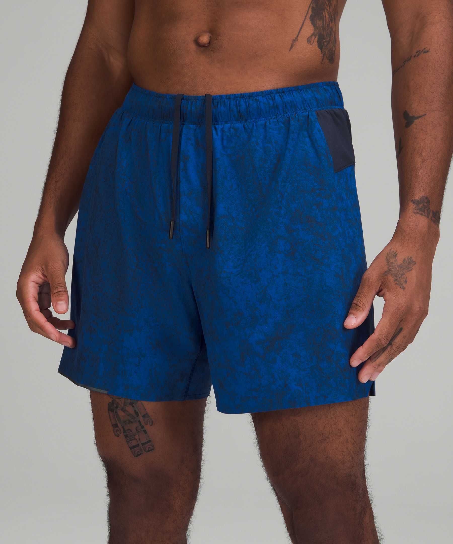 Lululemon Shorts Herre Blå Marineblå | 43597-MAXH