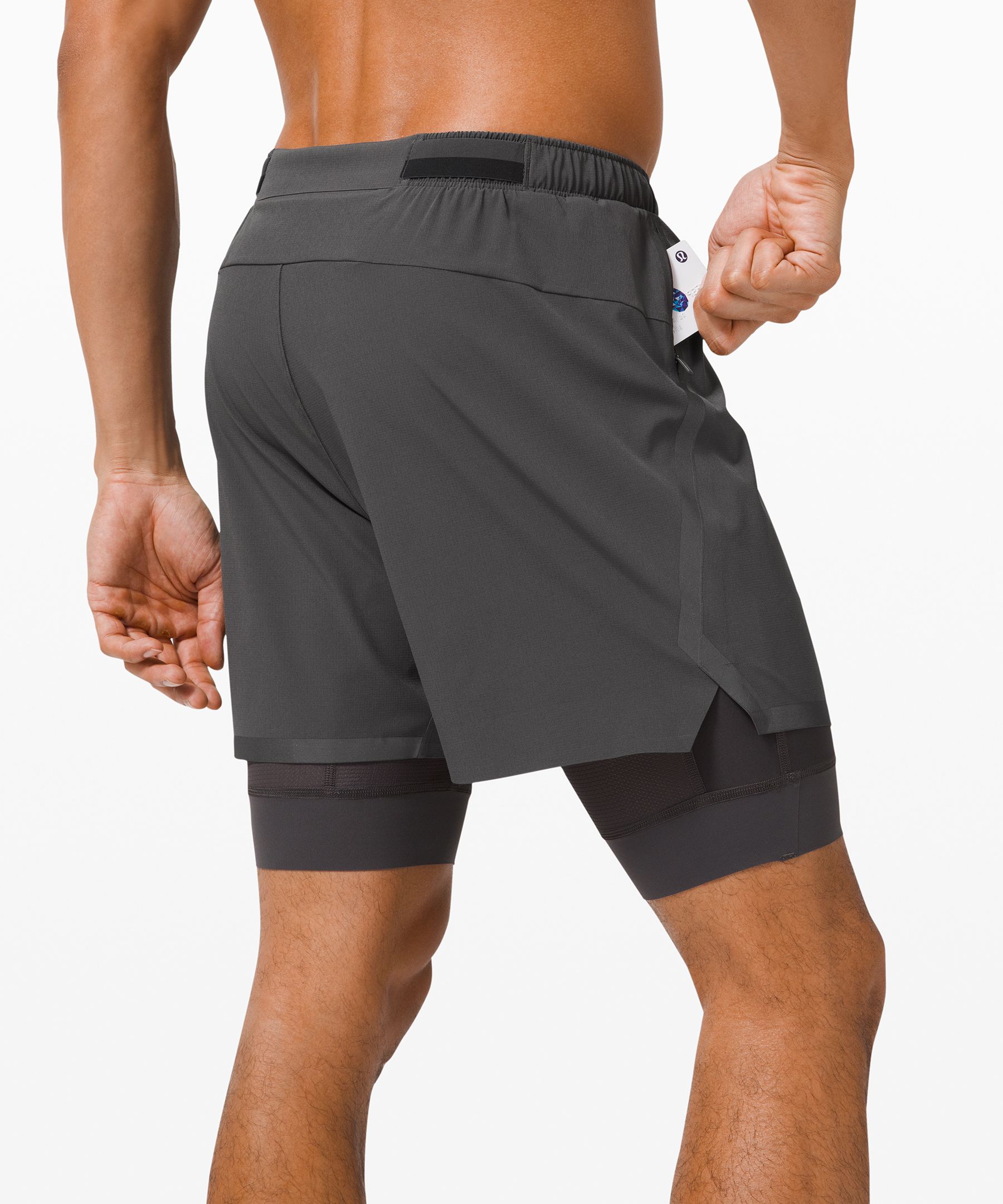 Lululemon Shorts Herre Dyp Grå | 92108-HMJF