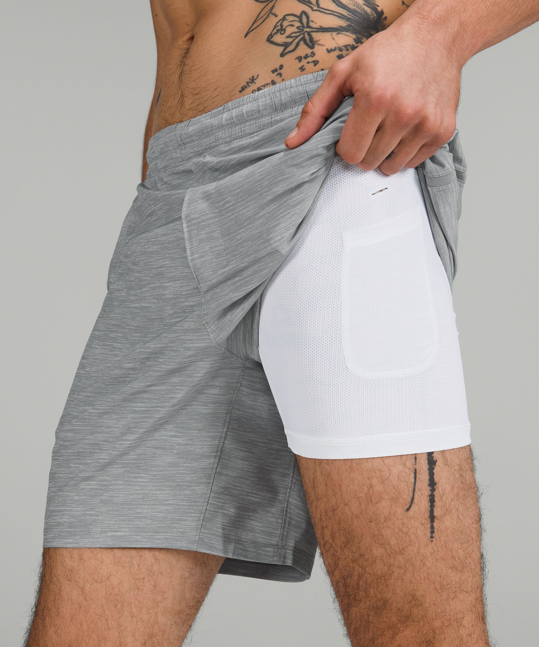 Lululemon Shorts Herre Grå | 91832-MEOD
