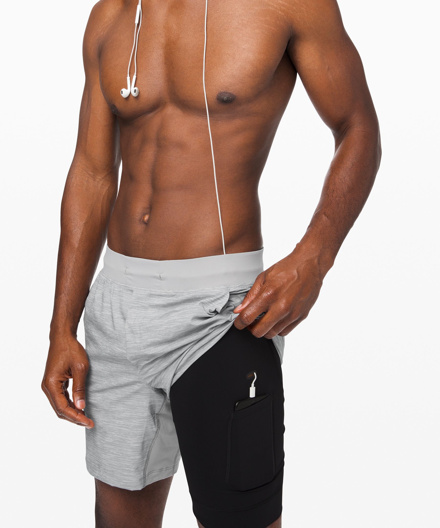 Lululemon Shorts Herre Grå | 93728-GYJZ