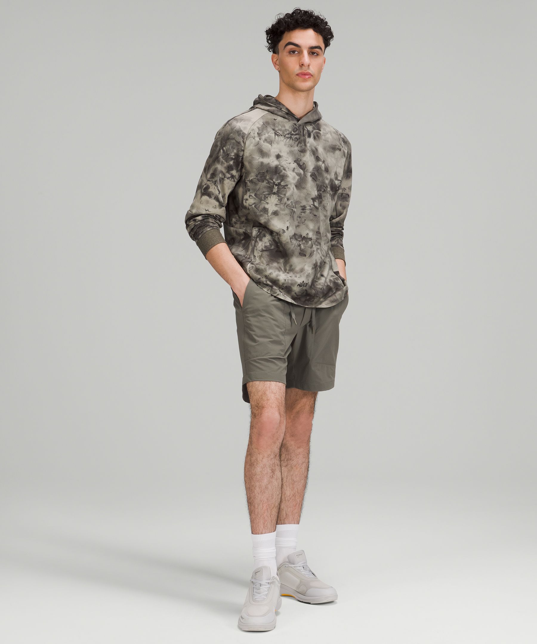 Lululemon Shorts Herre Grå Olivengrønne | 02147-FNYU