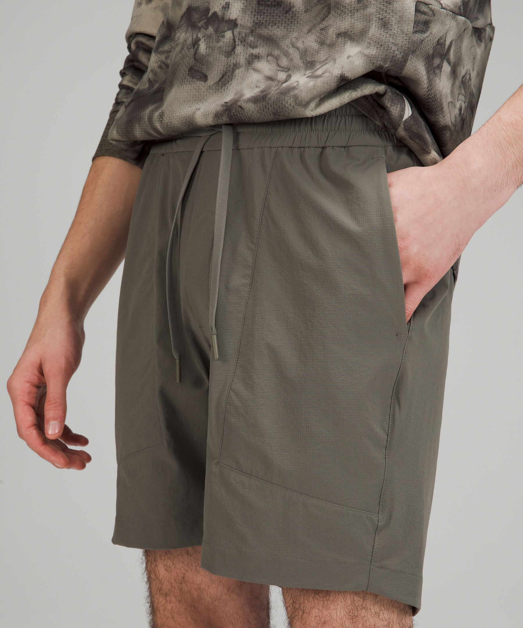 Lululemon Shorts Herre Grå Olivengrønne | 02147-FNYU