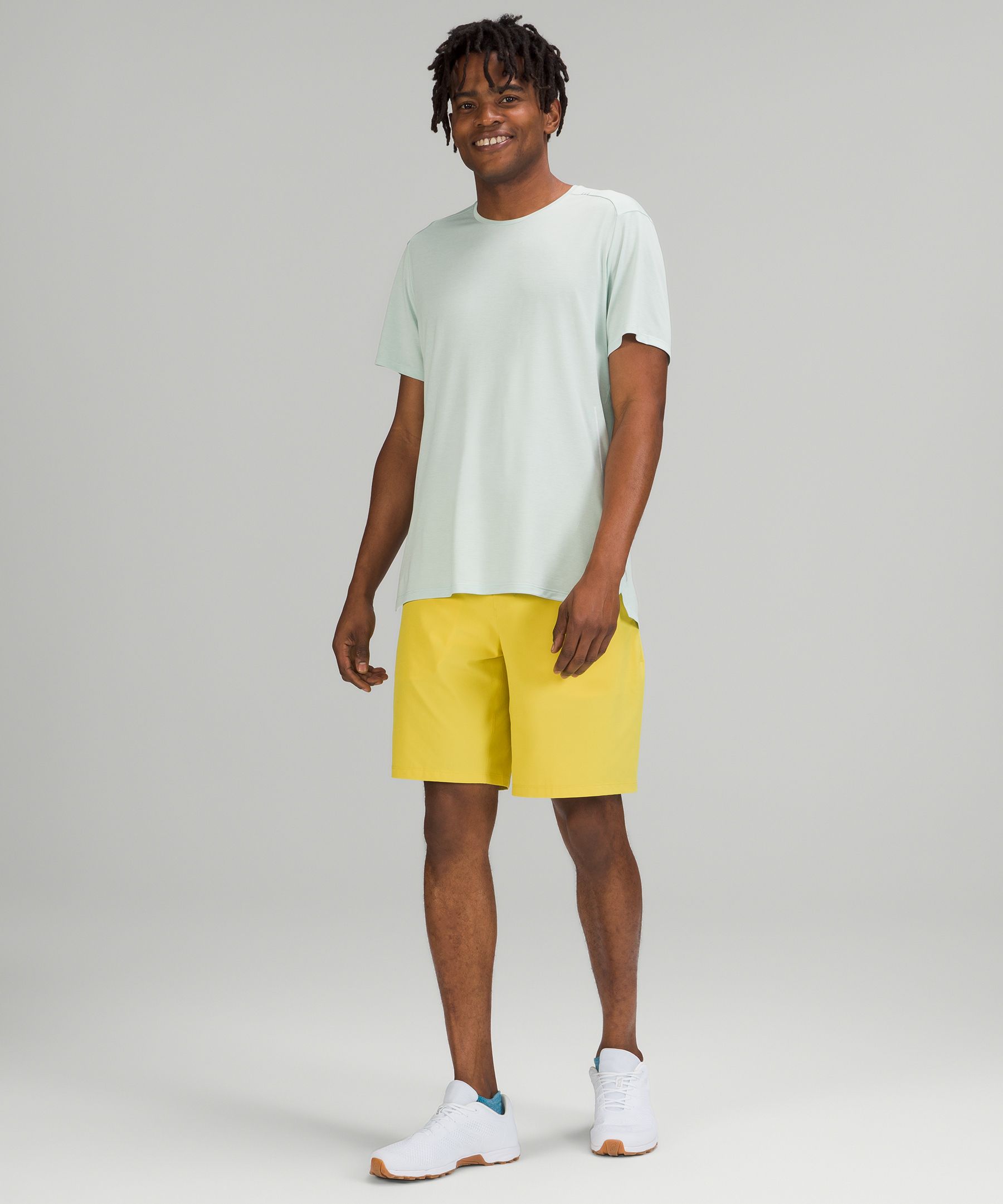 Lululemon Shorts Herre Gul | 85764-ULOA