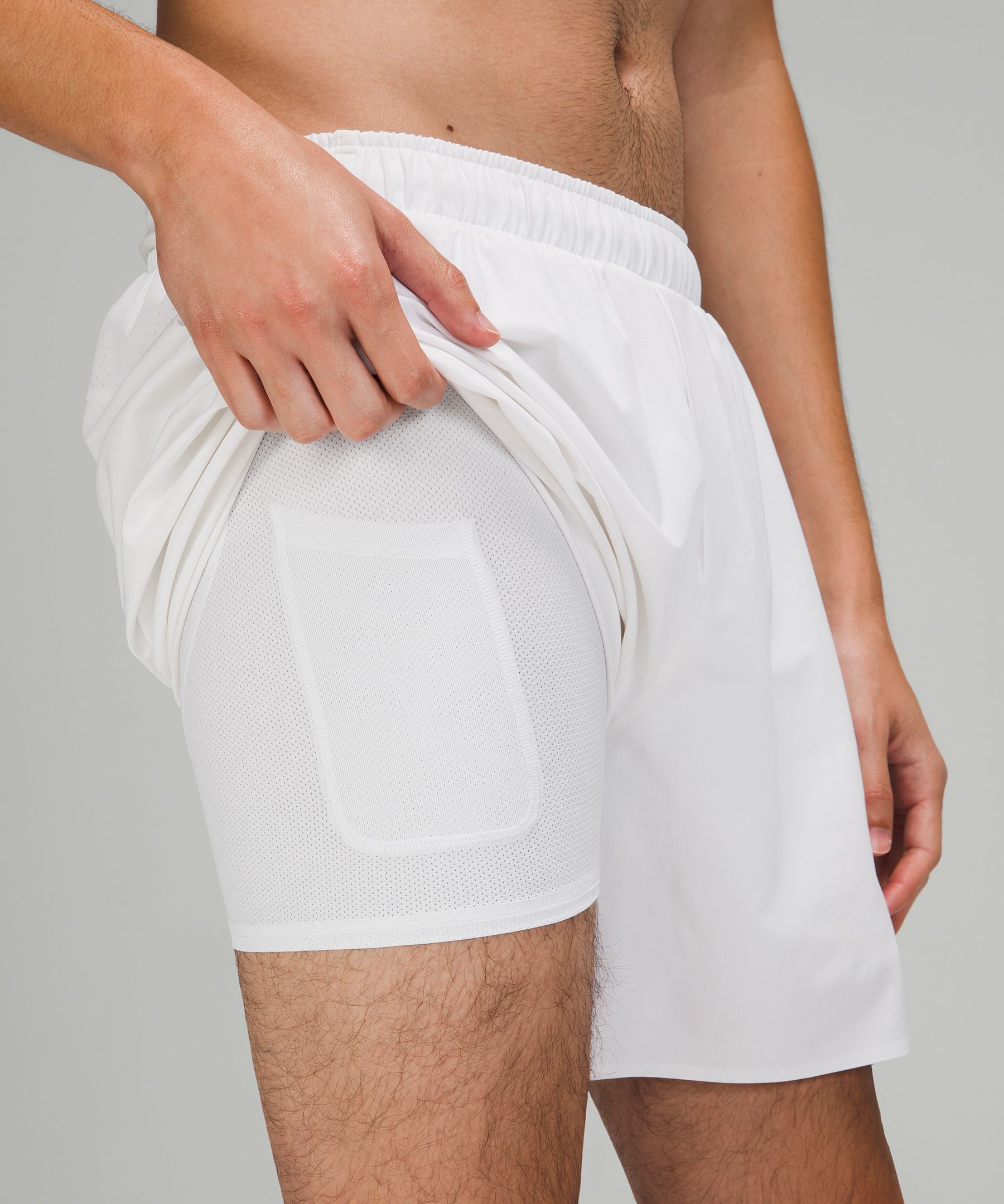 Lululemon Shorts Herre Hvite | 64207-PANR