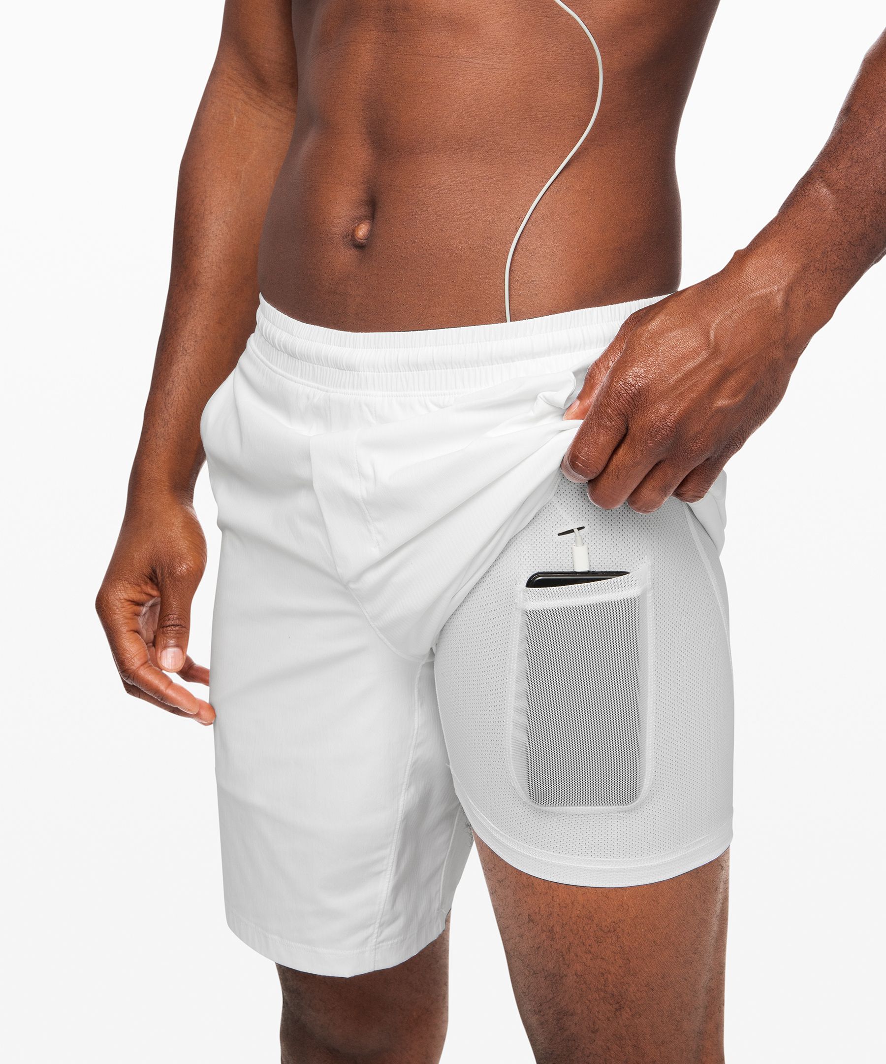 Lululemon Shorts Herre Hvite | 72860-LXMI