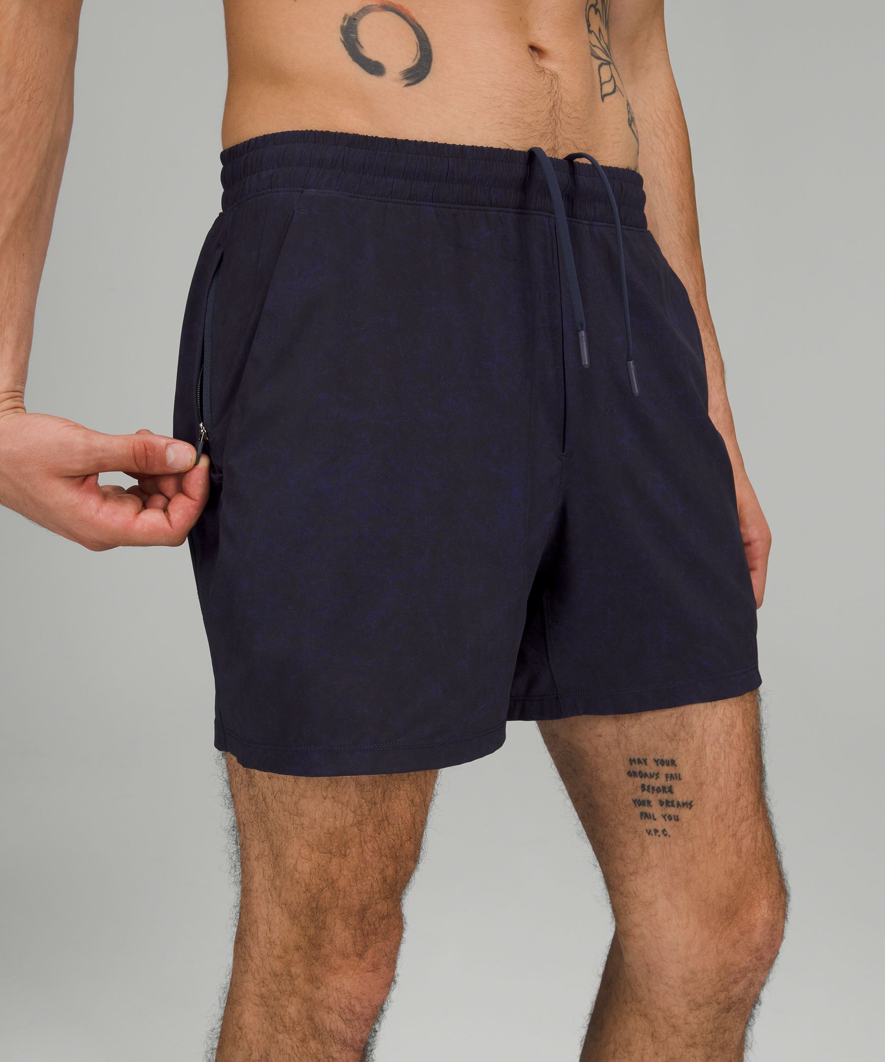 Lululemon Shorts Herre Marineblå | 03794-HLVD