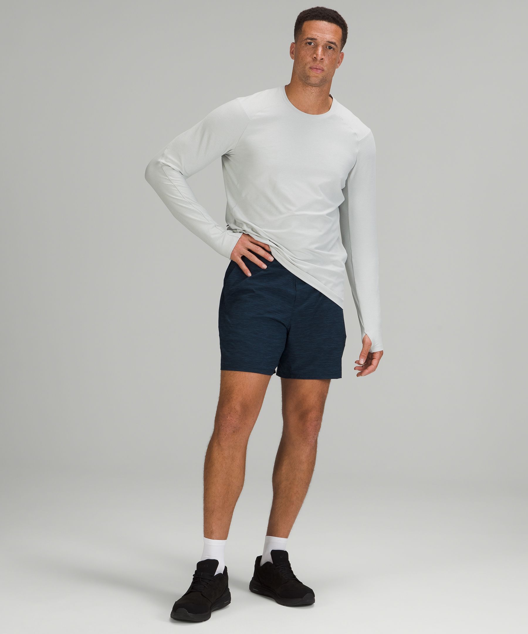 Lululemon Shorts Herre Marineblå | 15936-CPQG