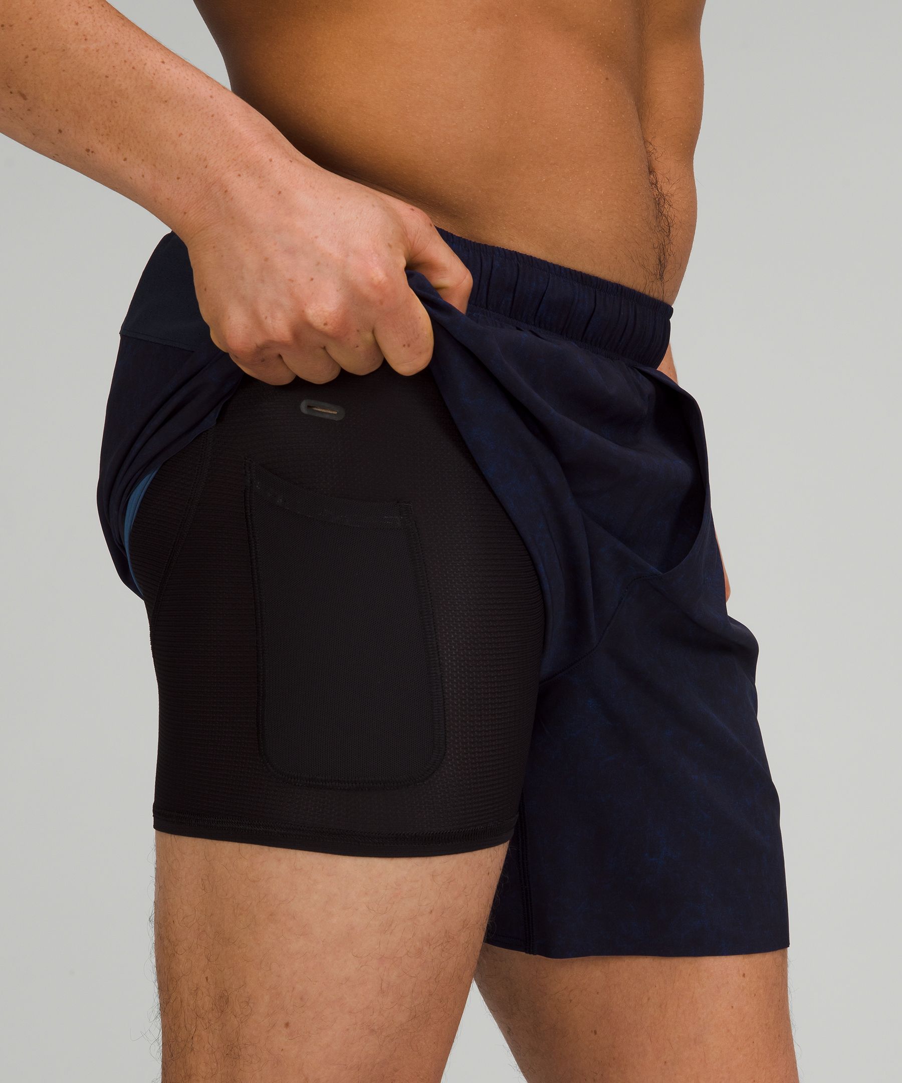 Lululemon Shorts Herre Marineblå | 26450-NBSX