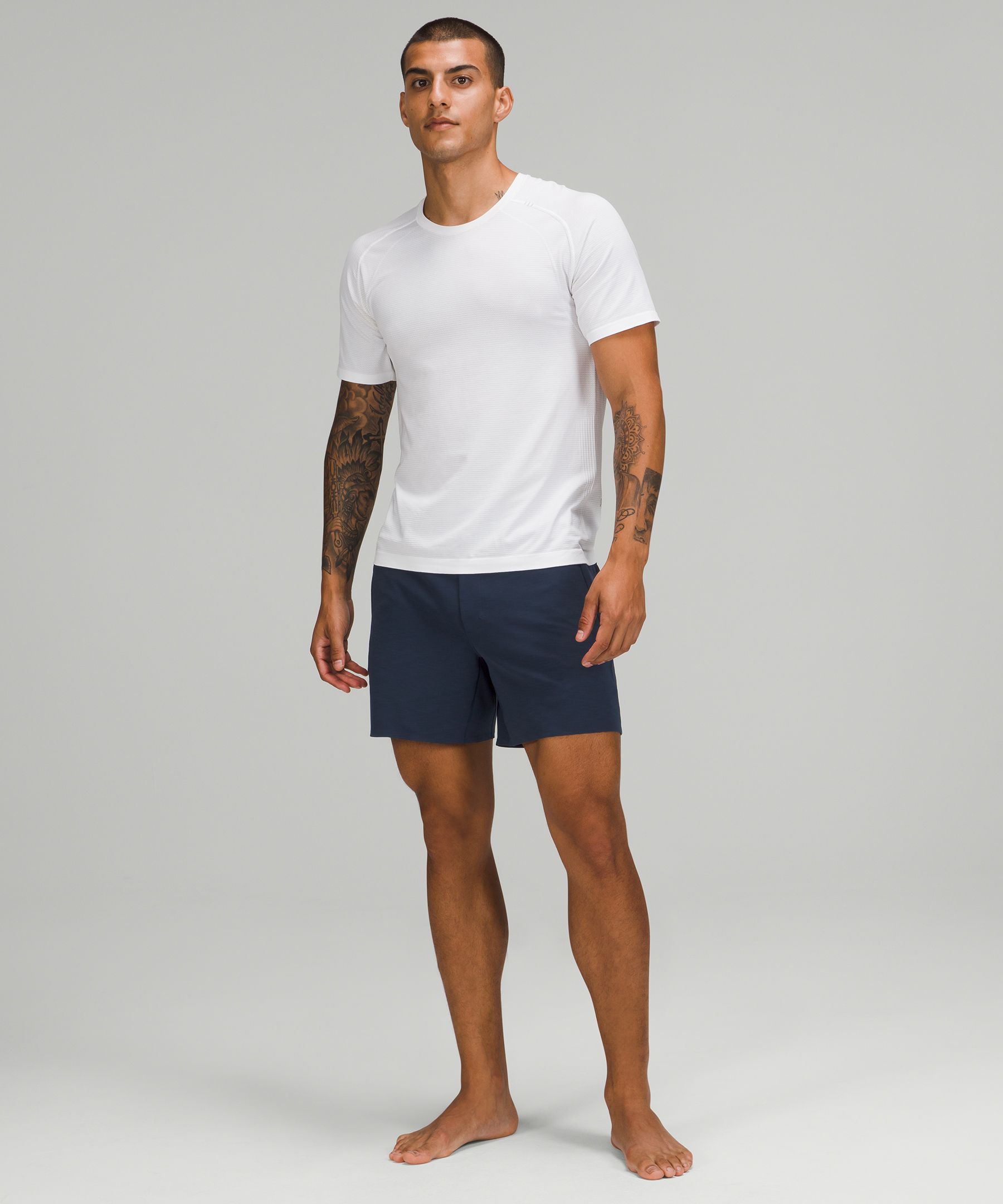 Lululemon Shorts Herre Marineblå | 30415-RBEI