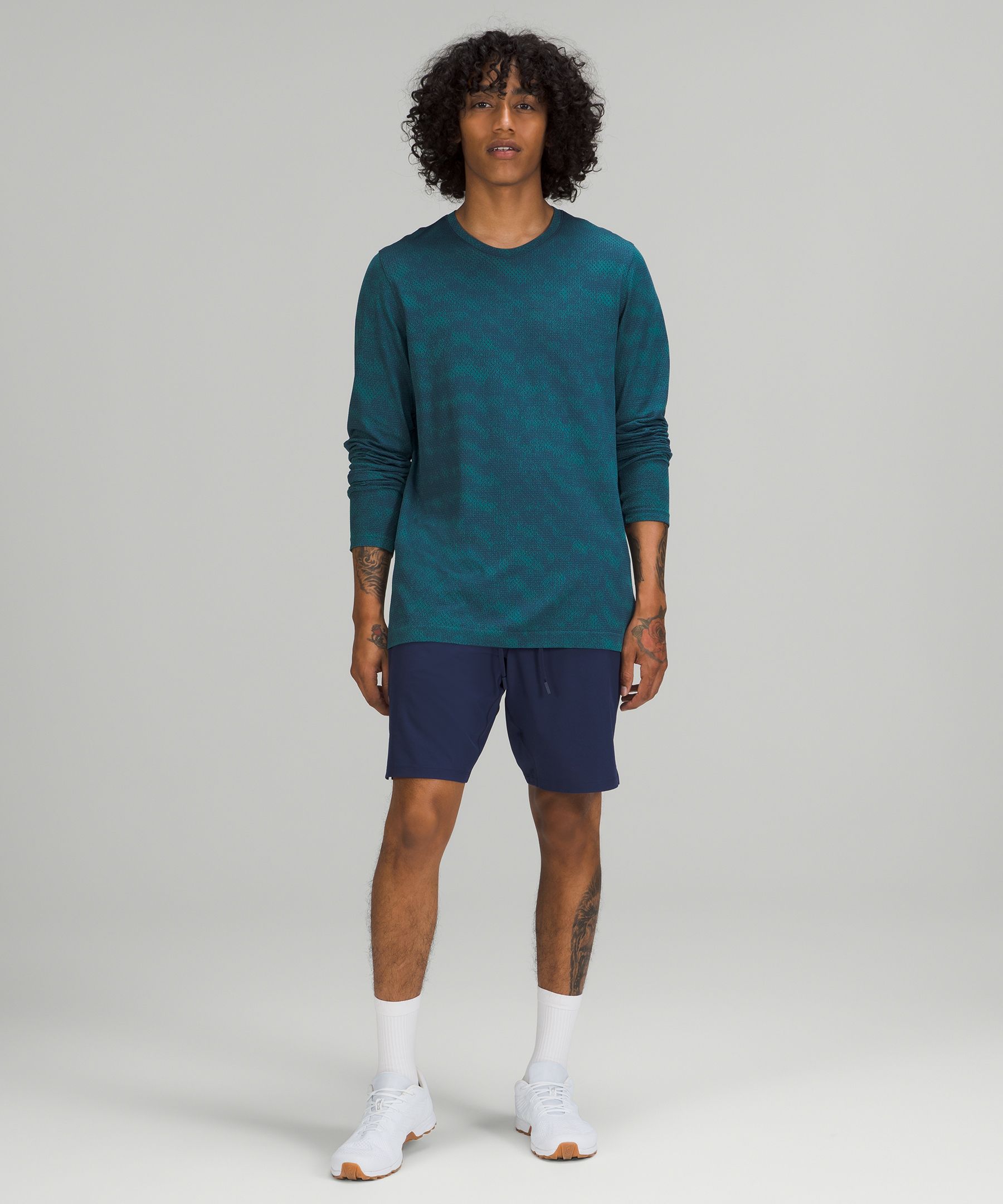 Lululemon Shorts Herre Marineblå | 47295-YMLO