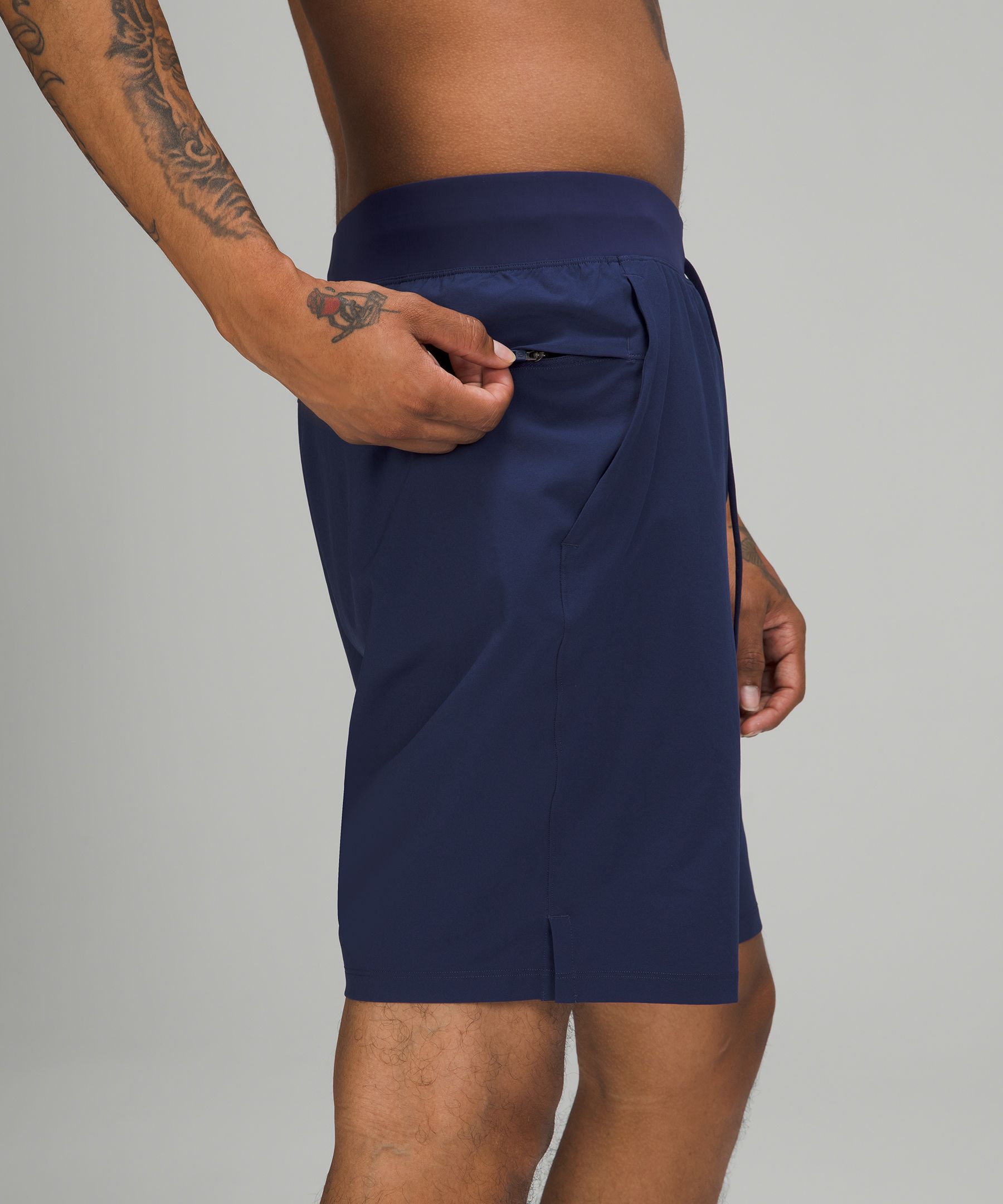 Lululemon Shorts Herre Marineblå | 47295-YMLO