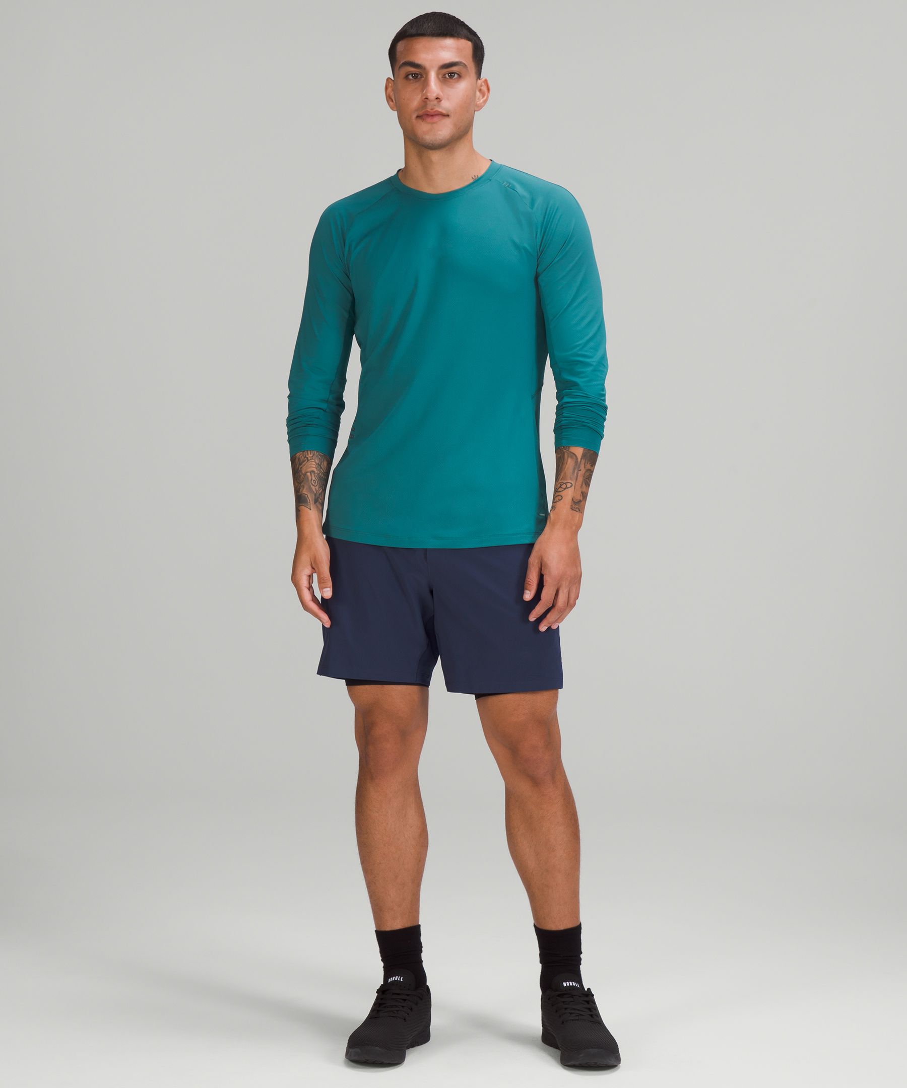 Lululemon Shorts Herre Marineblå | 69415-UGDK