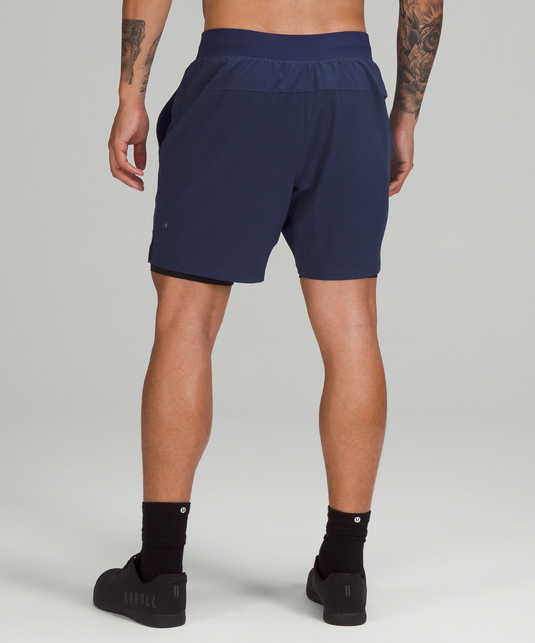 Lululemon Shorts Herre Marineblå | 69415-UGDK