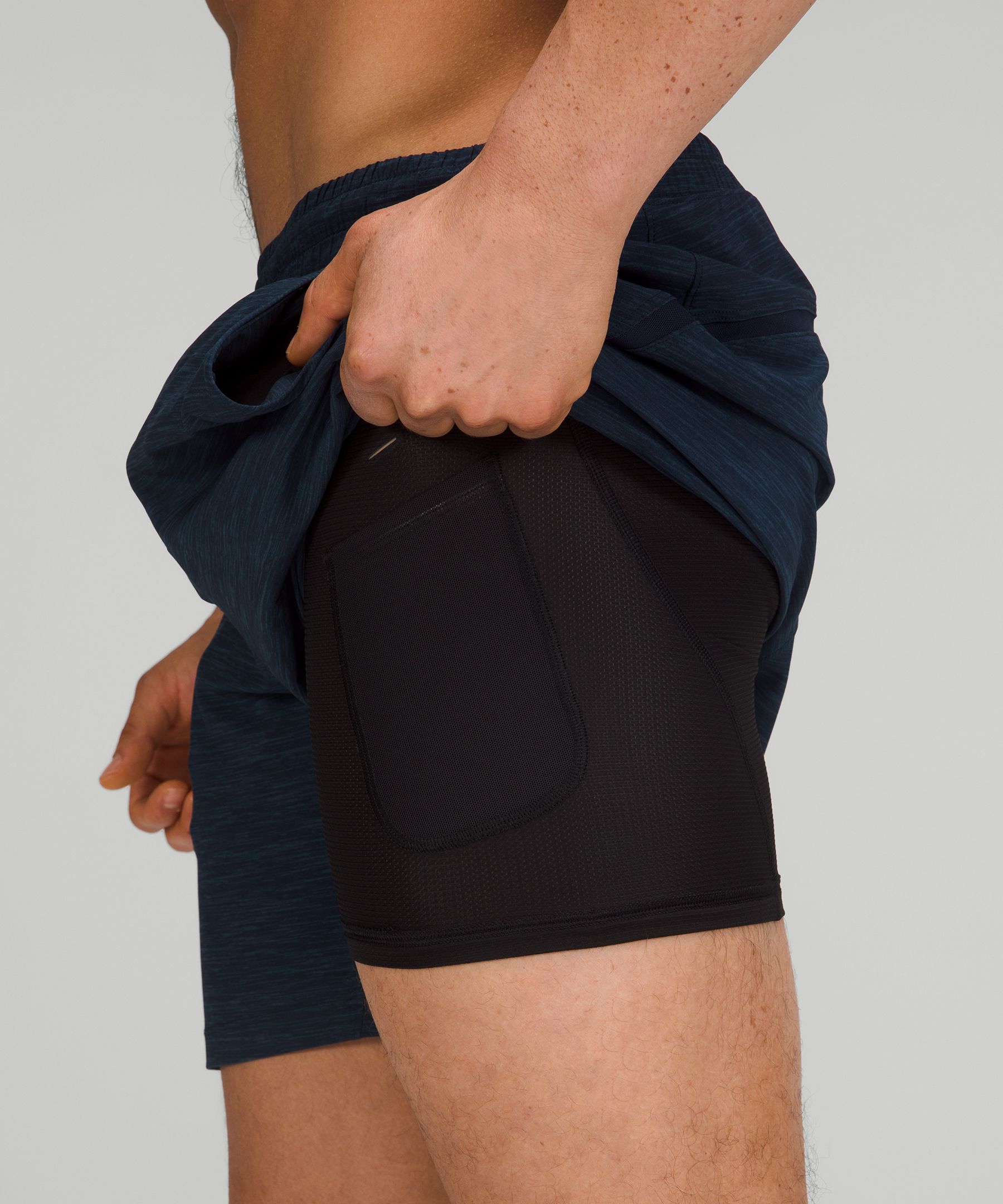 Lululemon Shorts Herre Marineblå | 85023-KZBM