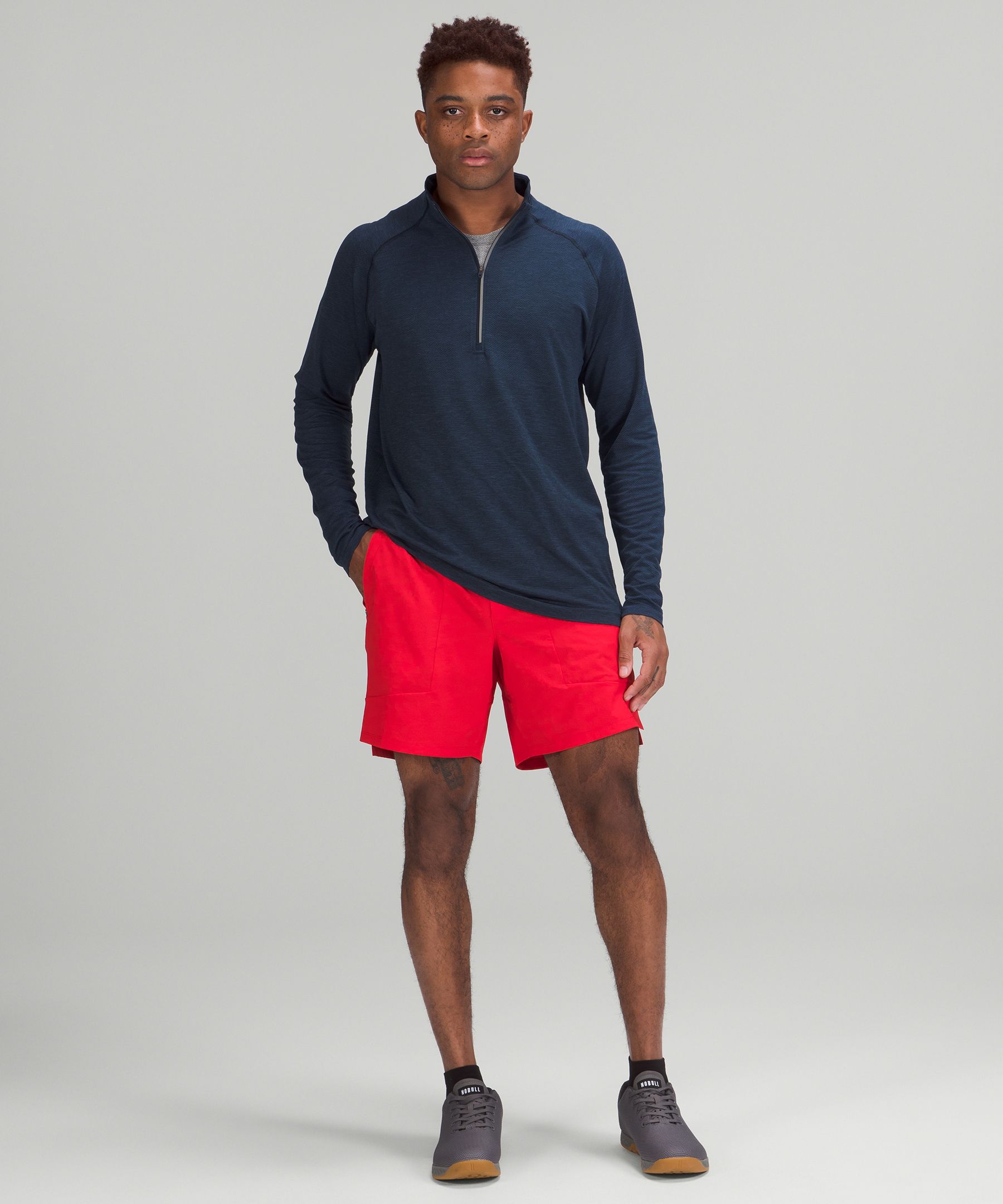 Lululemon Shorts Herre Rød | 49260-SNVH