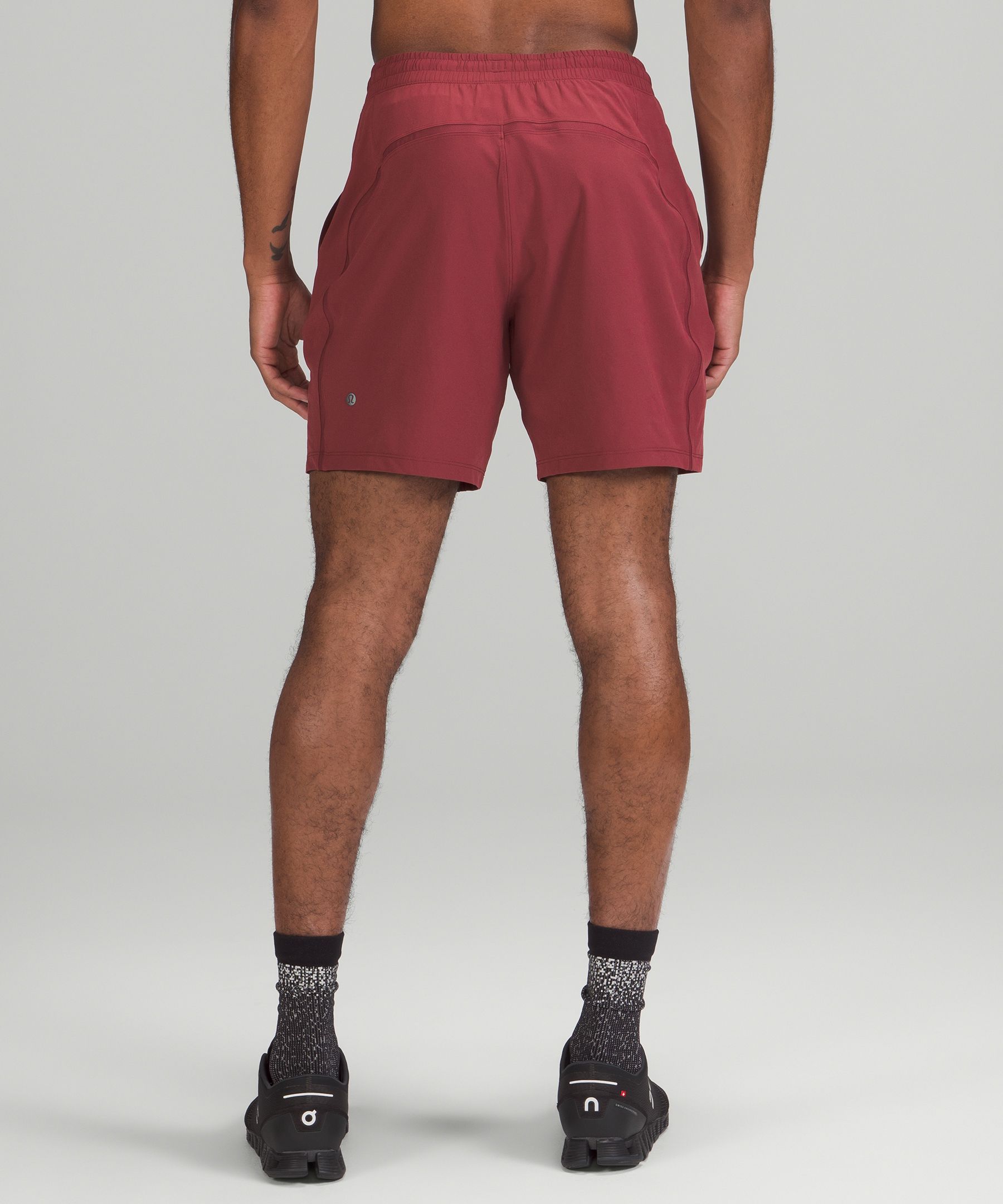 Lululemon Shorts Herre Rød | 76023-LCZB